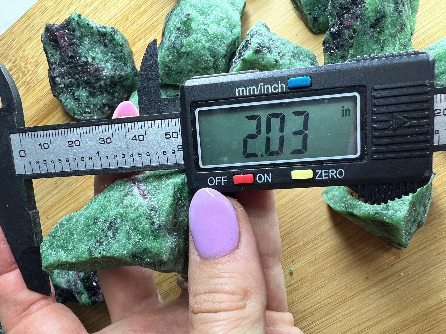 Ruby zoisite 2 pound clusters.