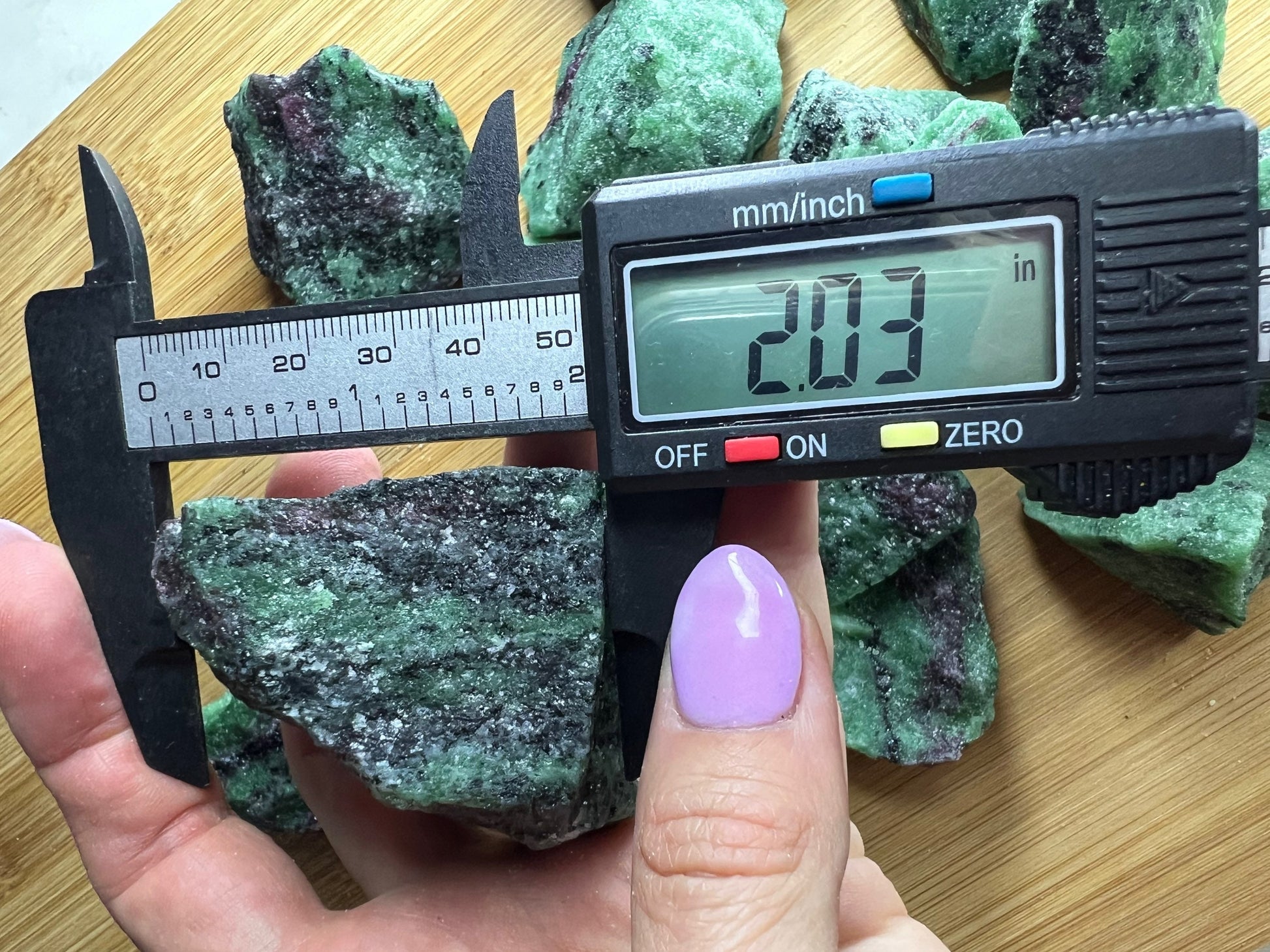 Ruby zoisite 2 pound clusters.