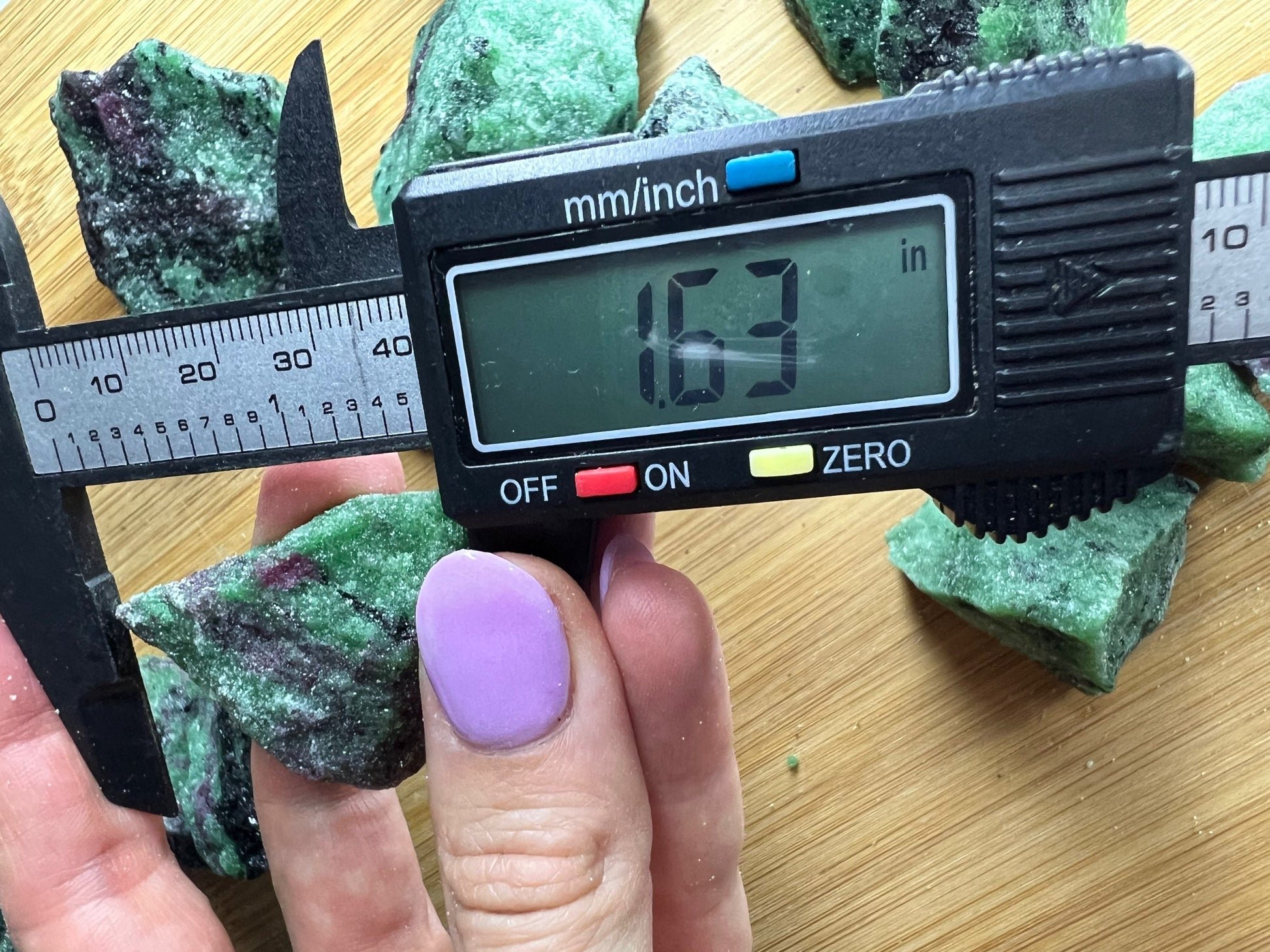 Ruby zoisite 2 pound clusters.