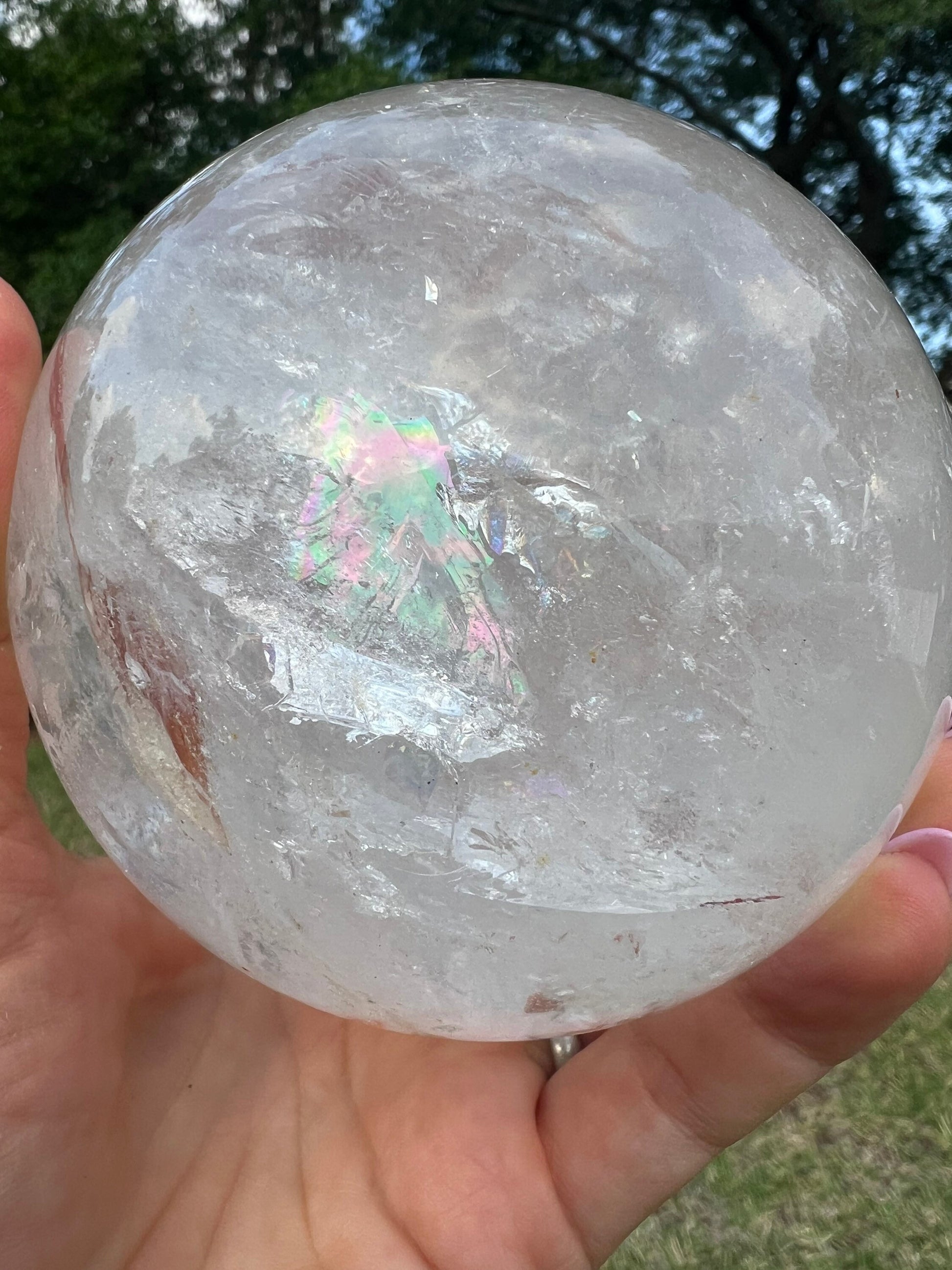 Clear Quartz 91mm sphere