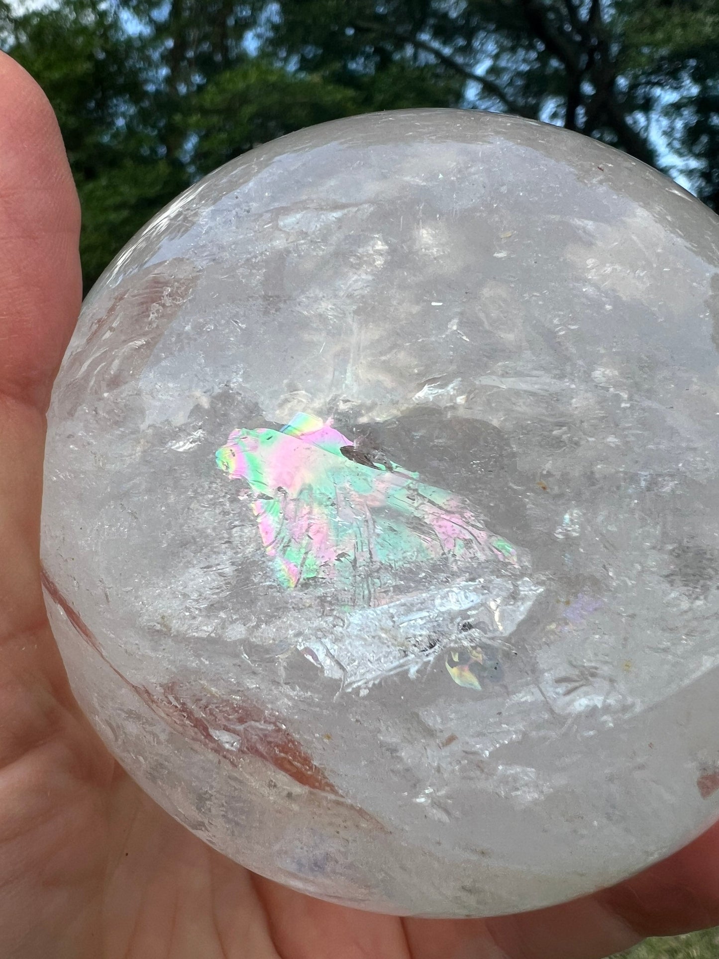 Clear Quartz 91mm sphere