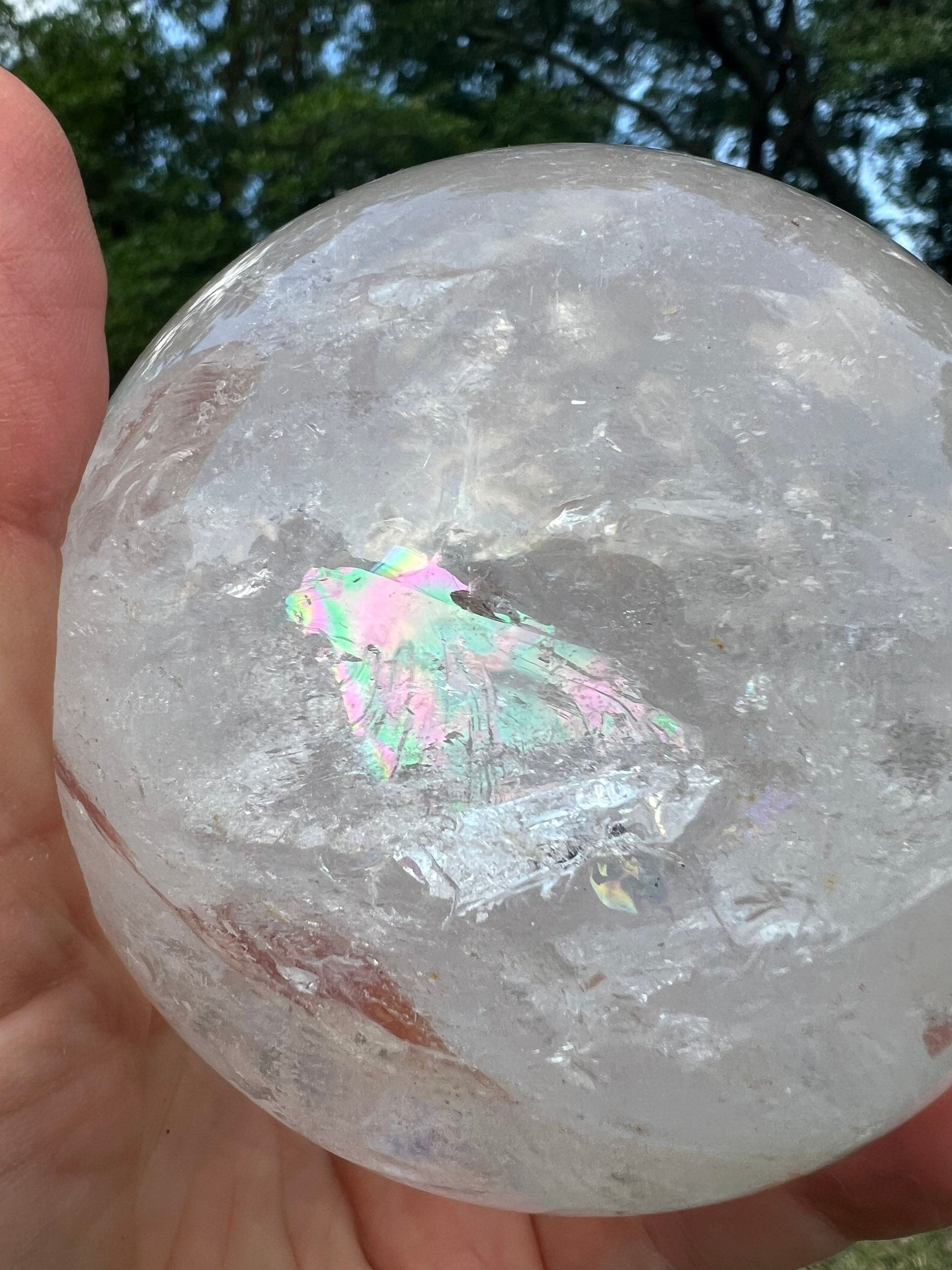 Clear Quartz 91mm sphere