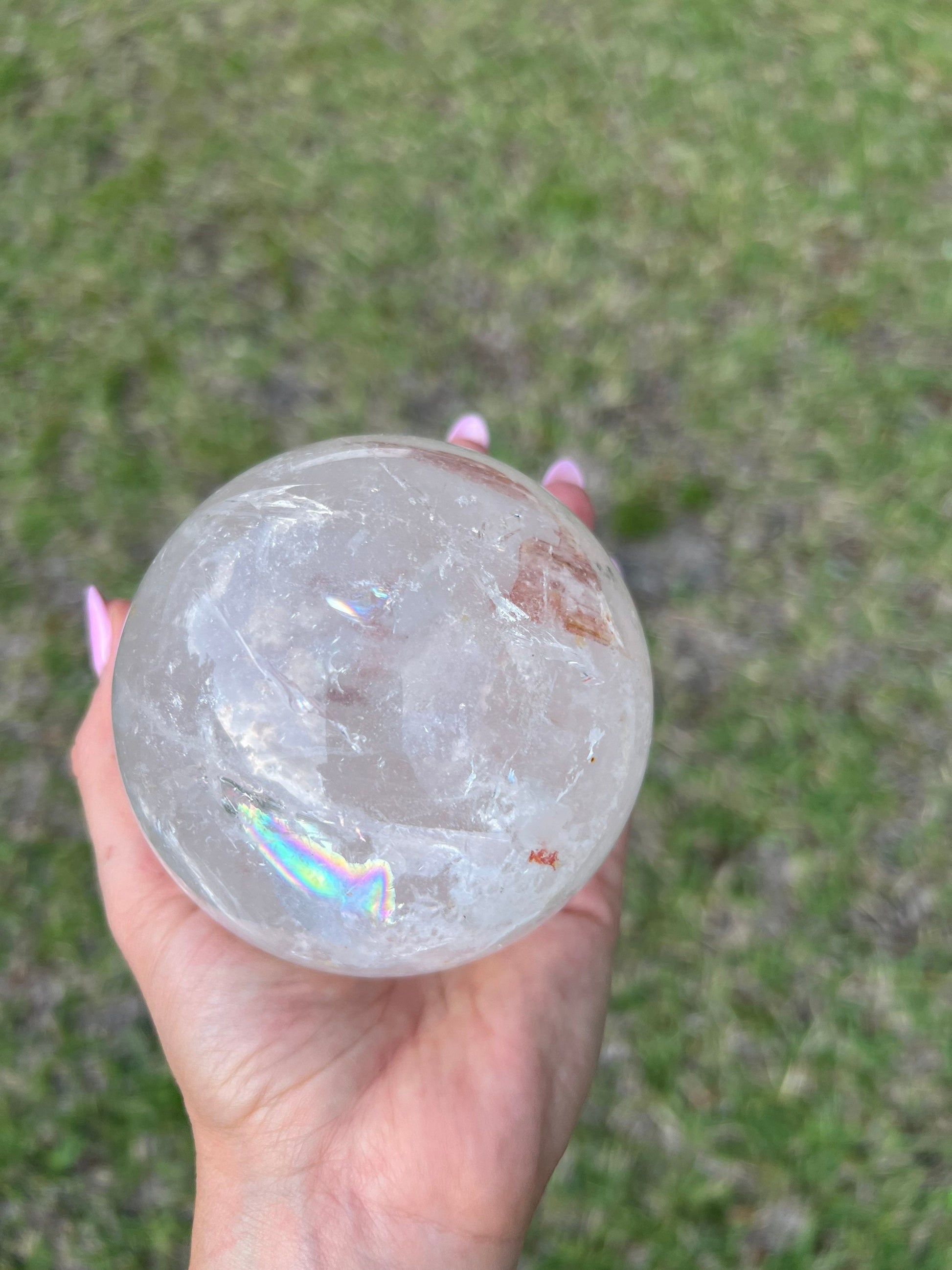Clear Quartz 91mm sphere