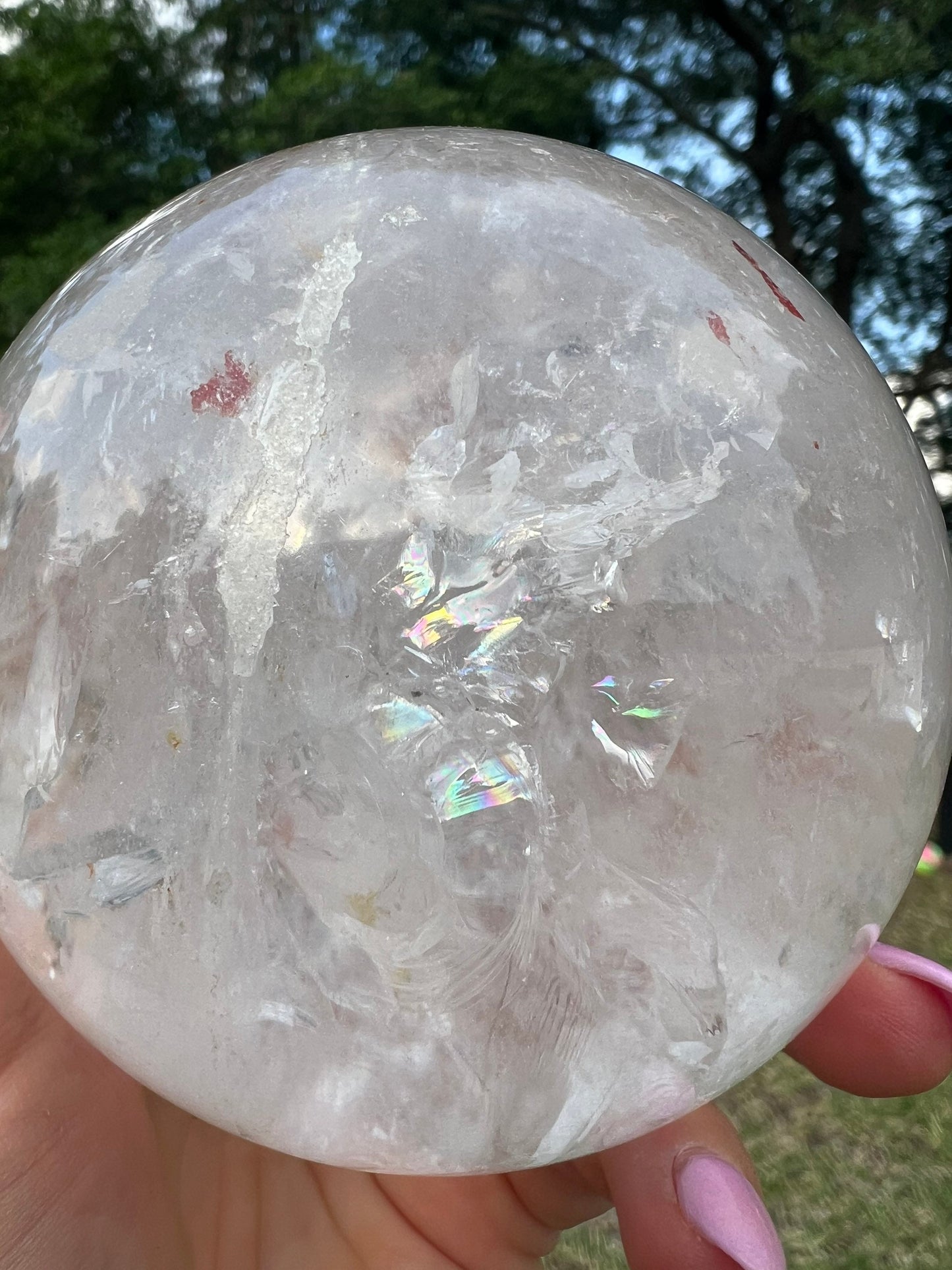 Clear Quartz 91mm sphere