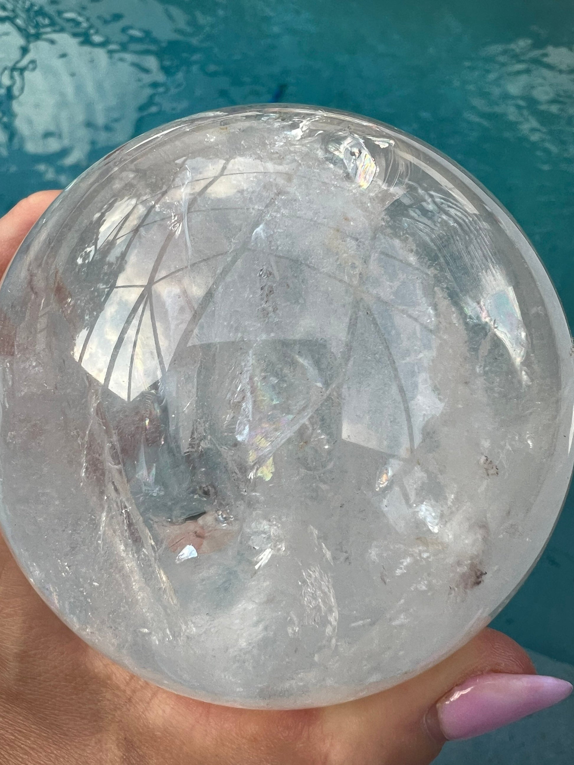 Clear Quartz 91mm sphere