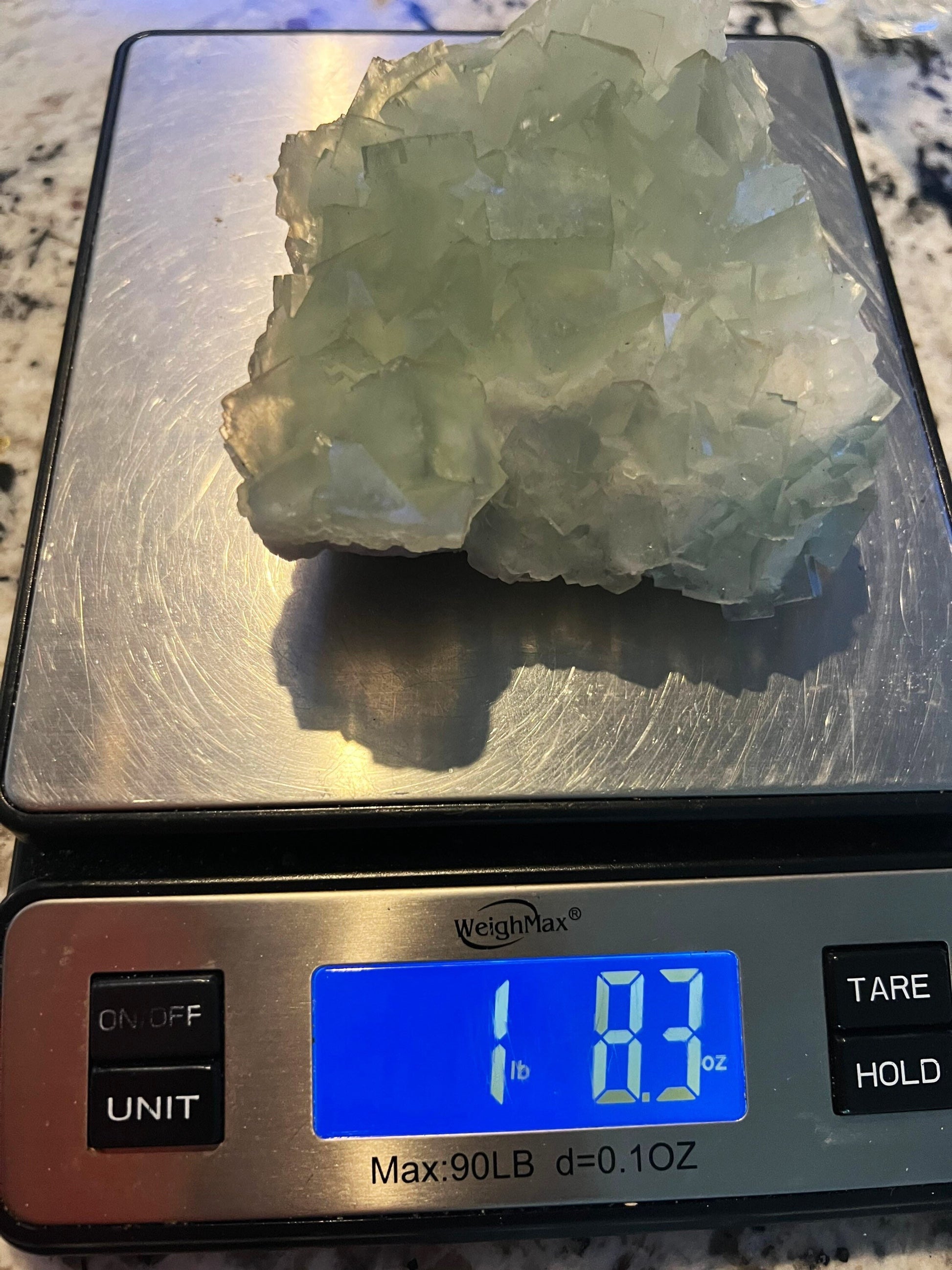 Green cube fluorite 1pound 8oz