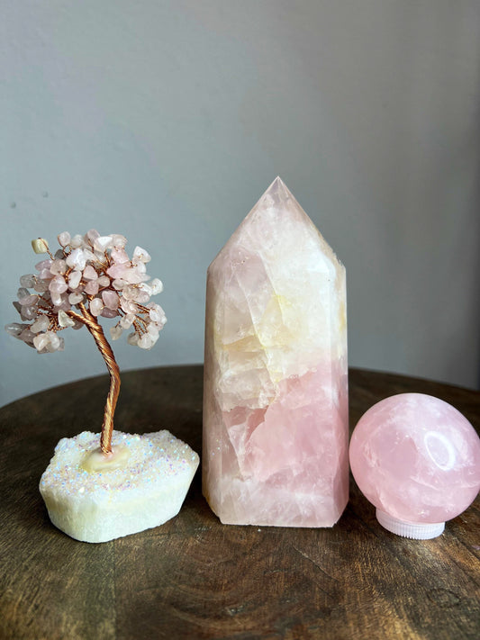 Rose Quartz 3 piece set