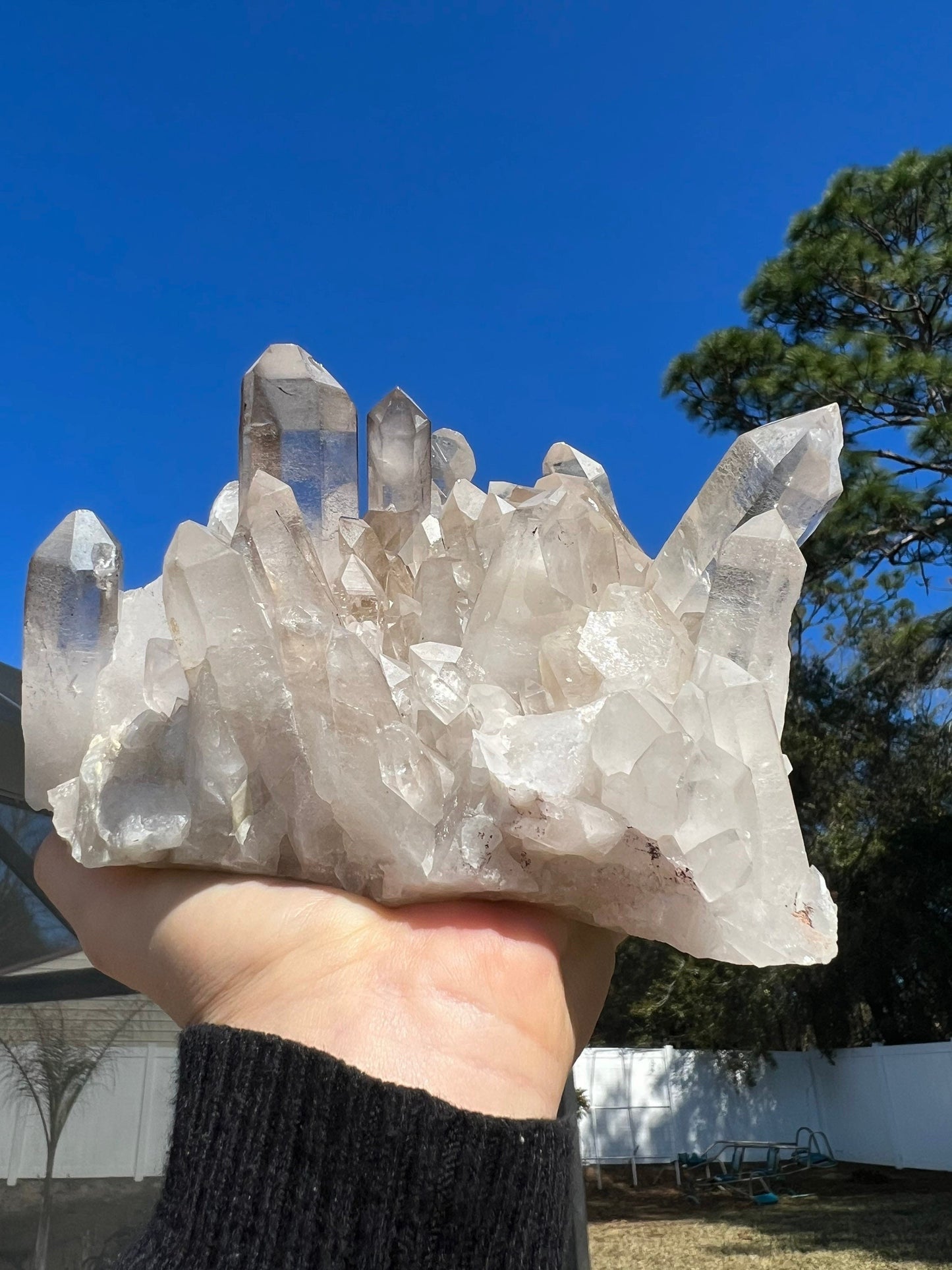 Clear Quartz crystal cluster 4 pounds 12oz