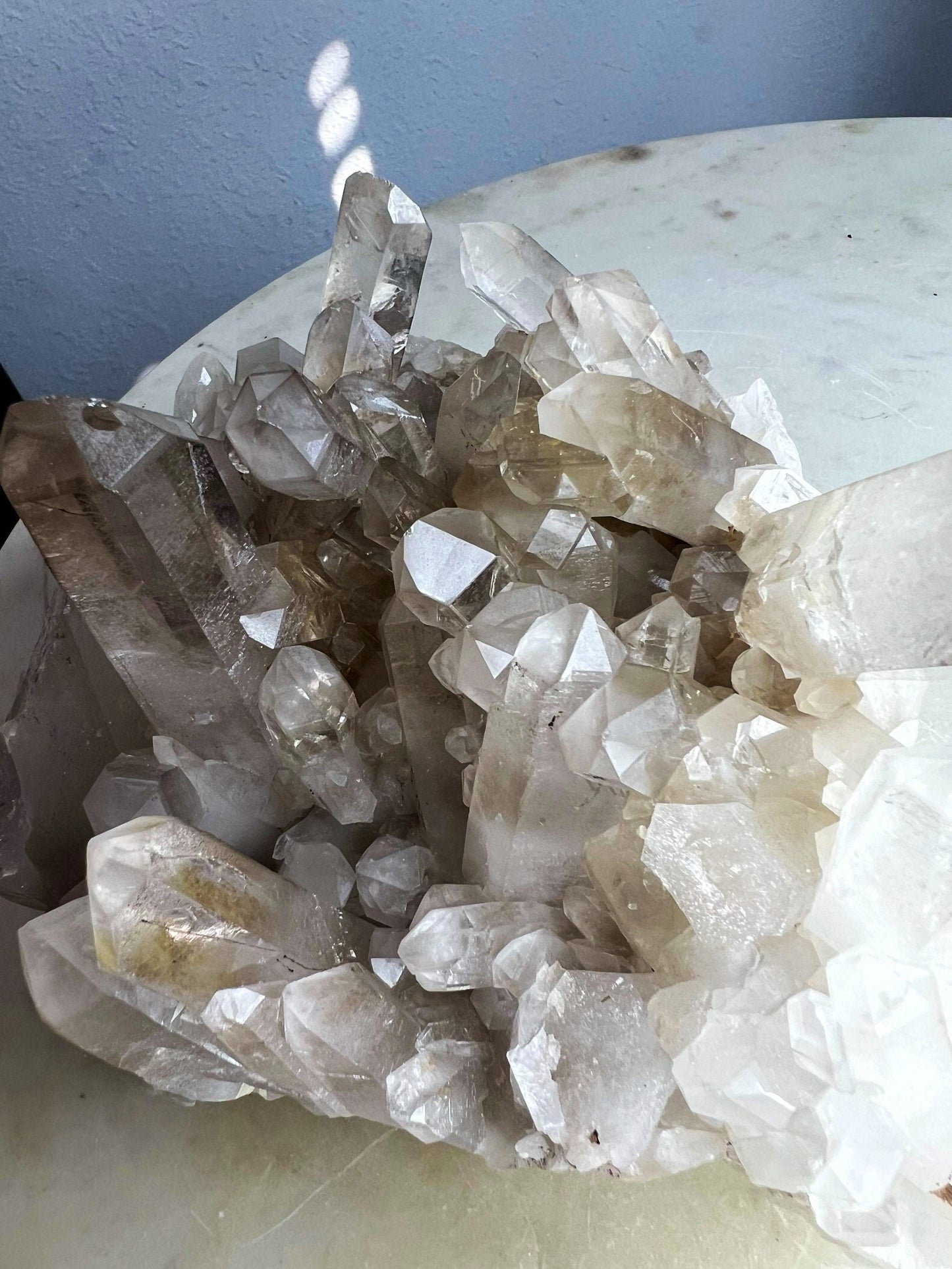 Clear Quartz crystal cluster 4 pounds 12oz
