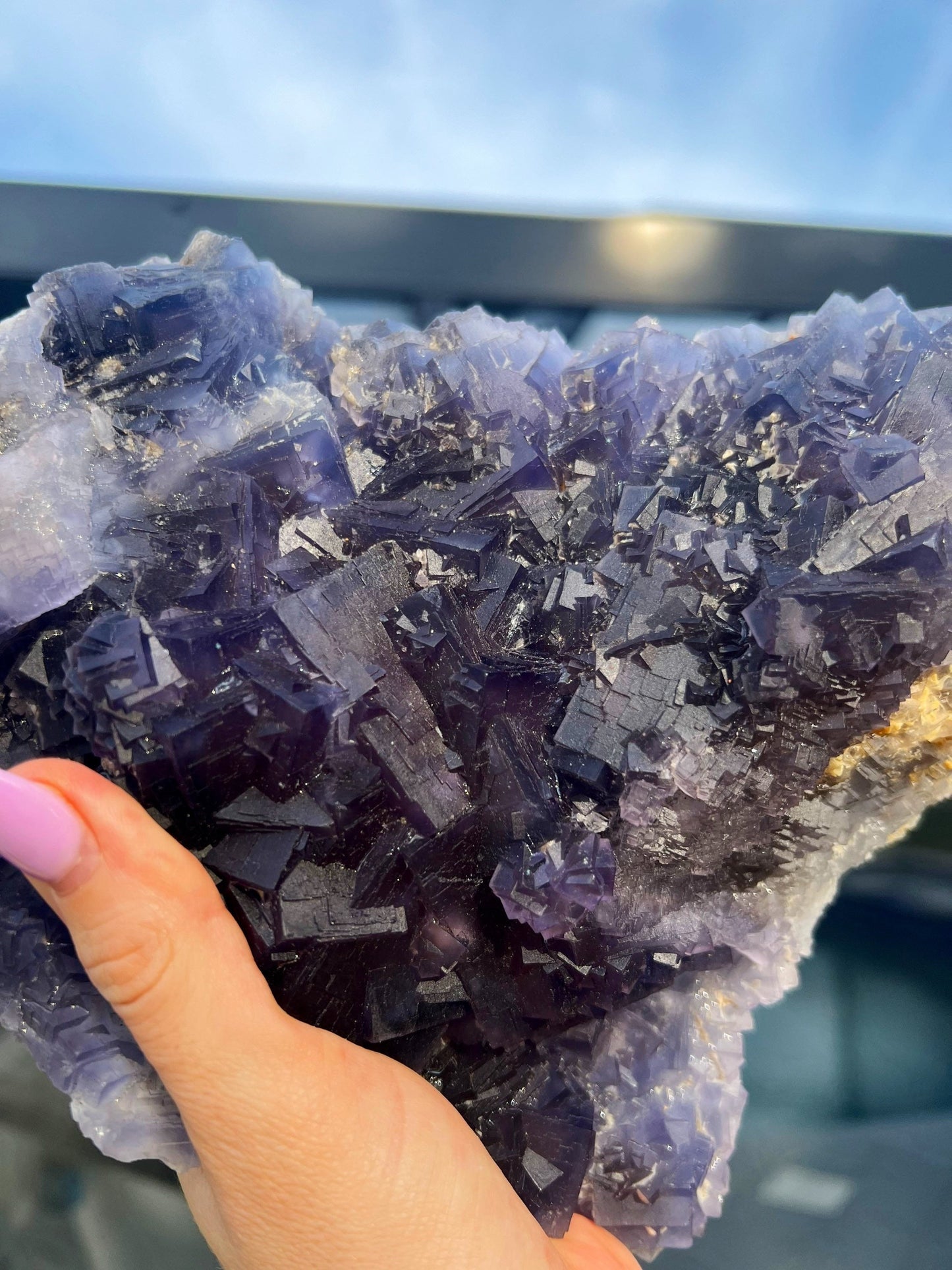 Dark blue/purple Cube fluorite 5pounds 6oz