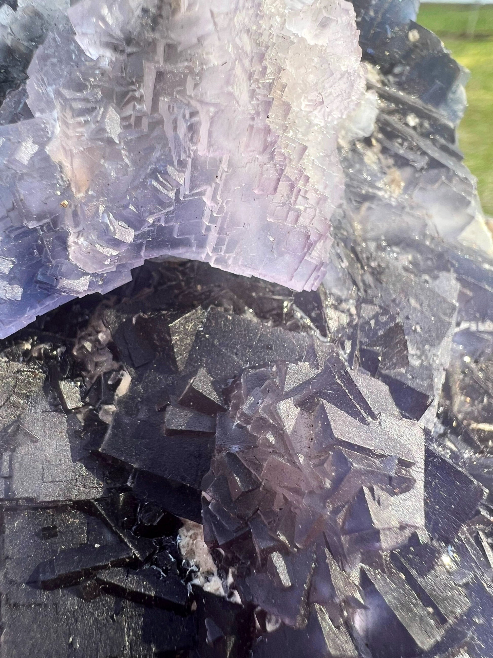 Dark blue/purple Cube fluorite 5pounds 6oz