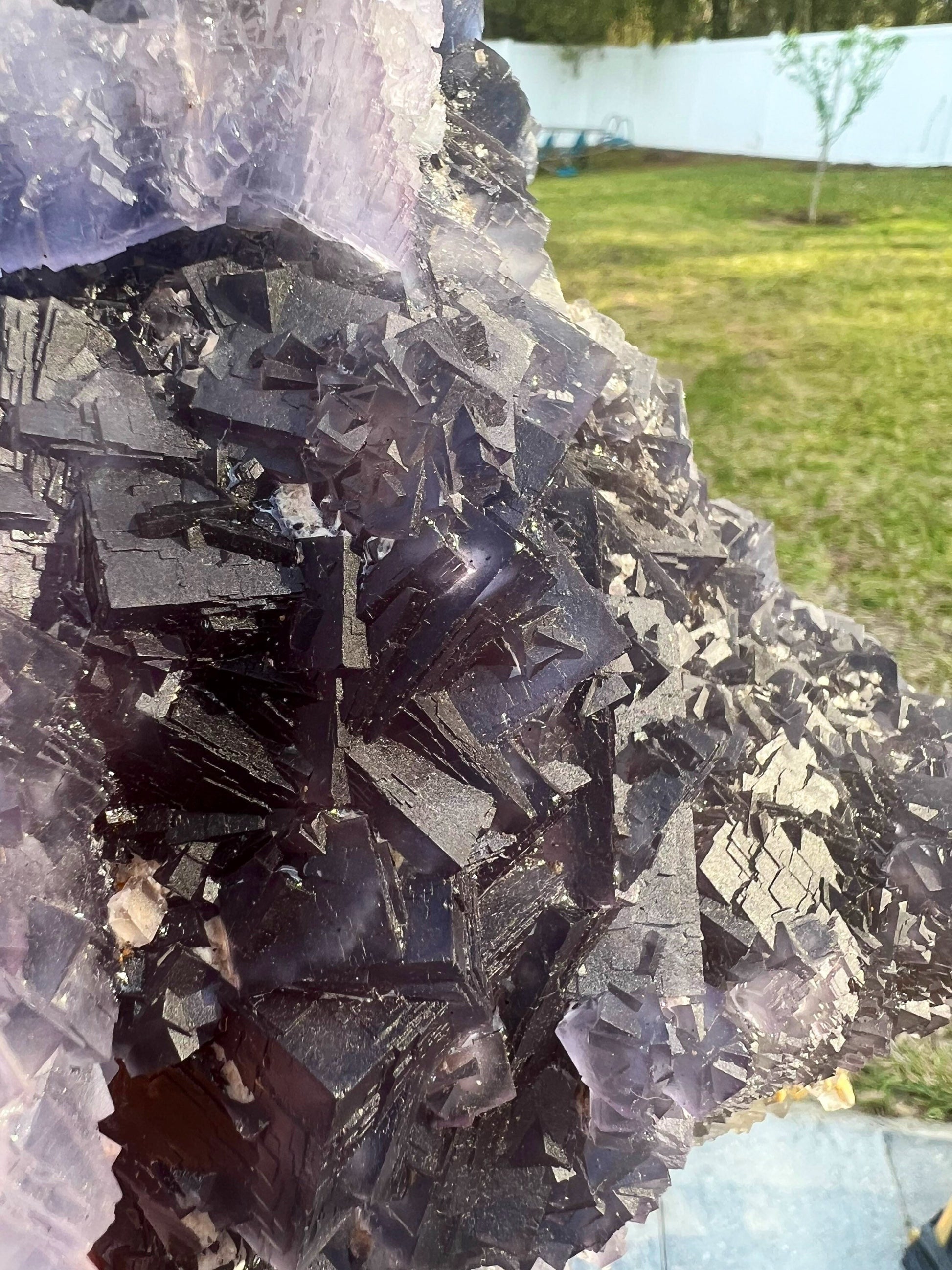 Dark blue/purple Cube fluorite 5pounds 6oz