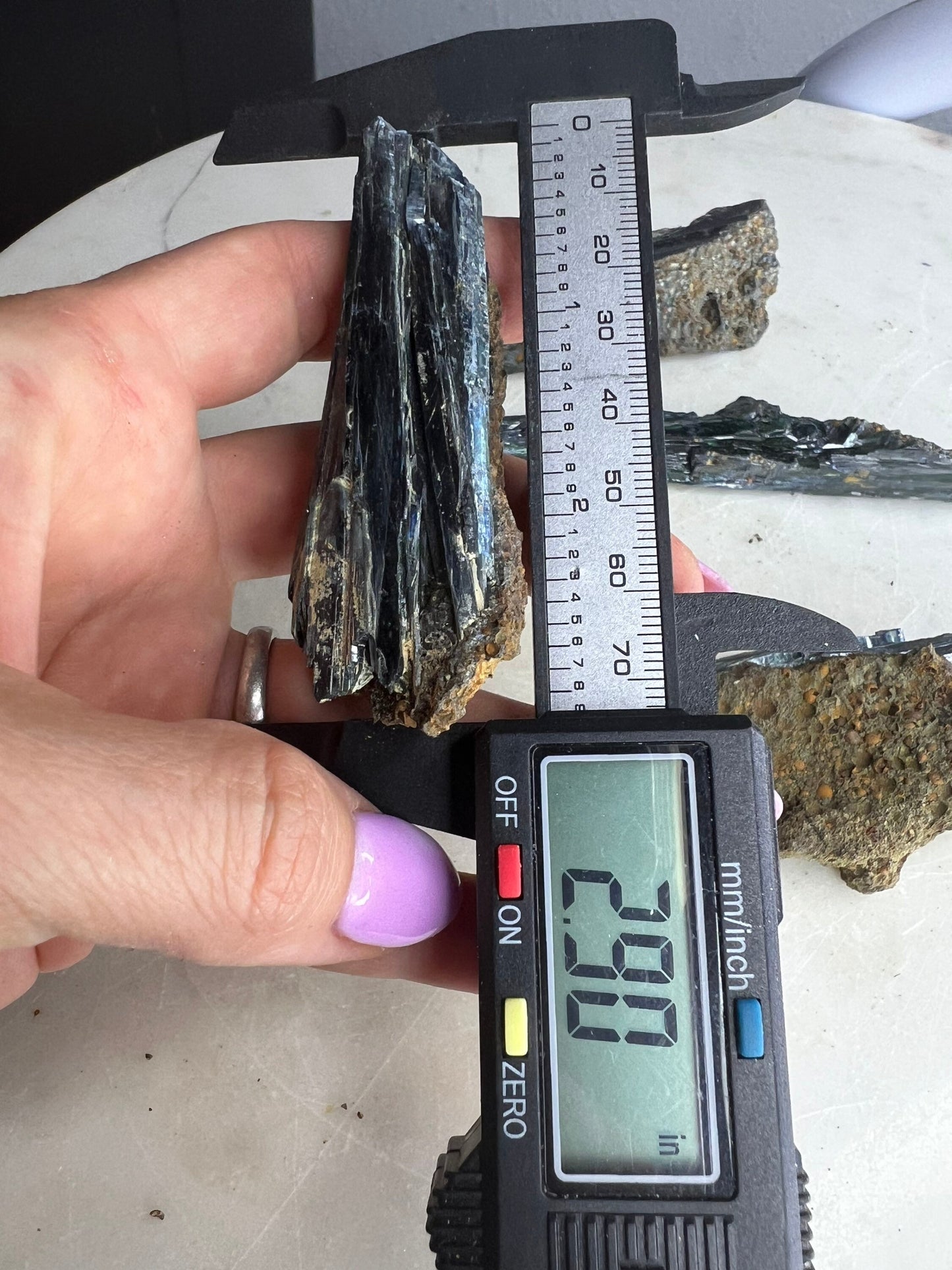 4 Vivianite clusters 218 grams total weight.
