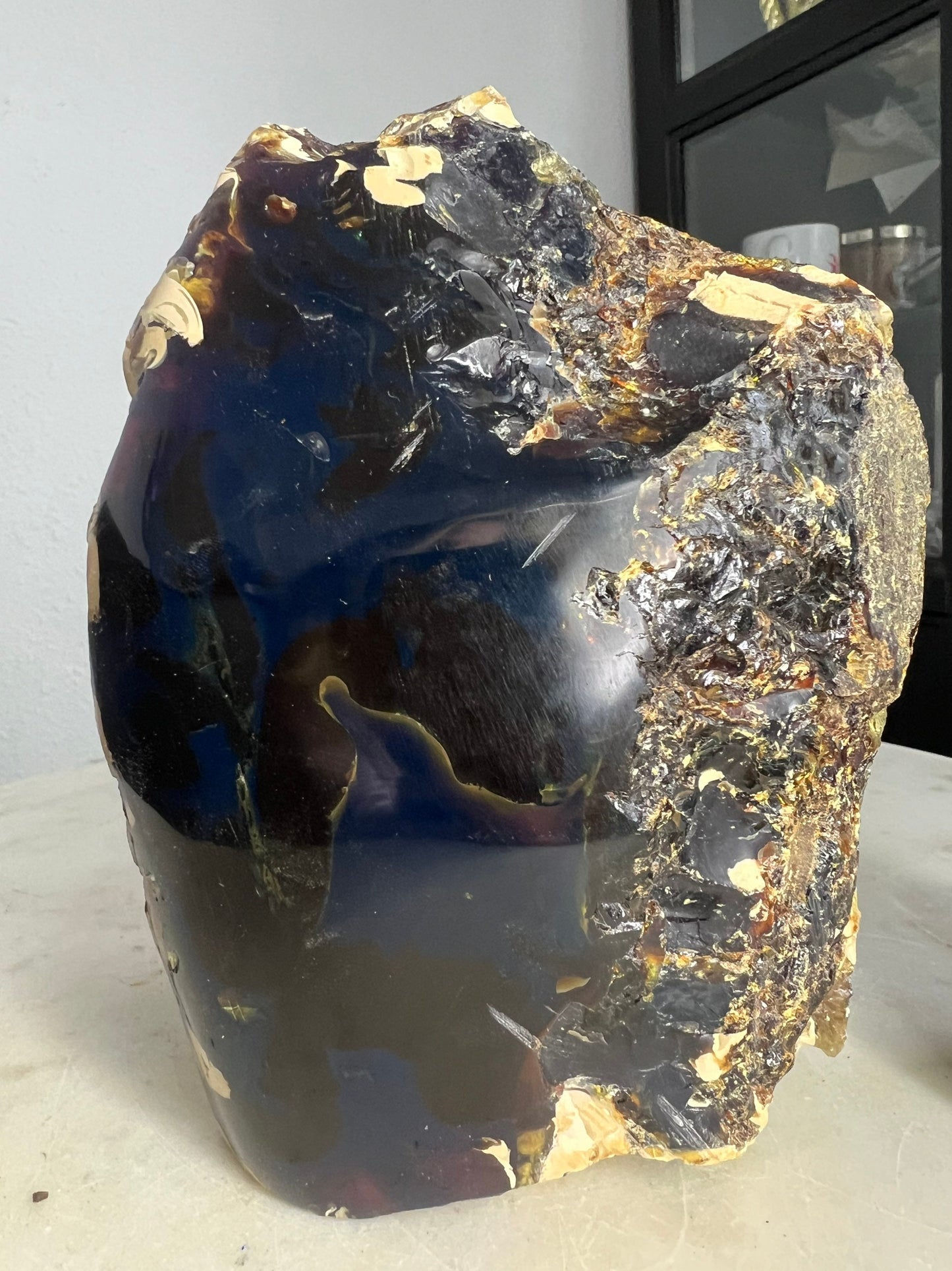 Sumatran blue amber 1 pound 12 oz