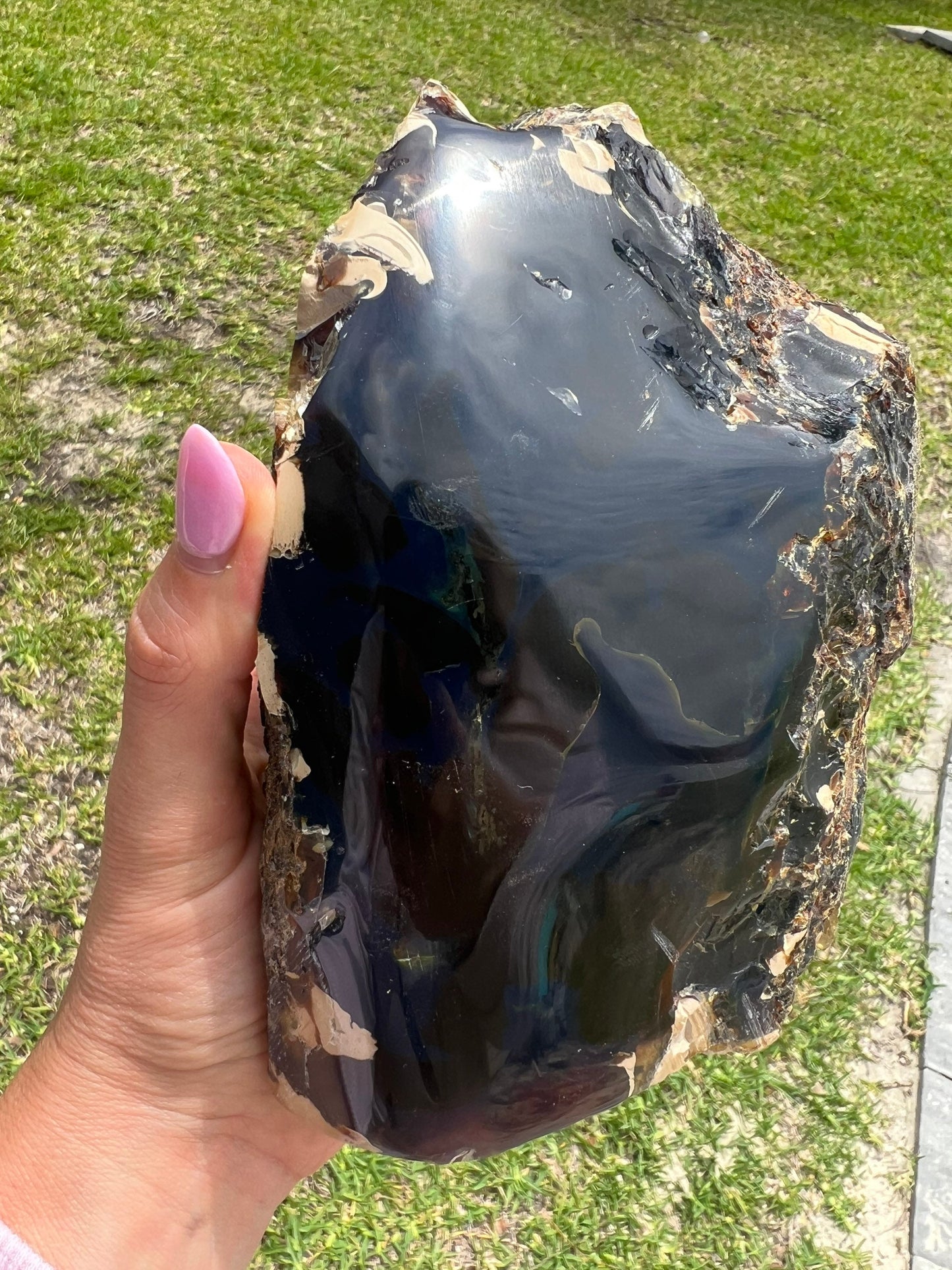 Sumatran blue amber 1 pound 12 oz