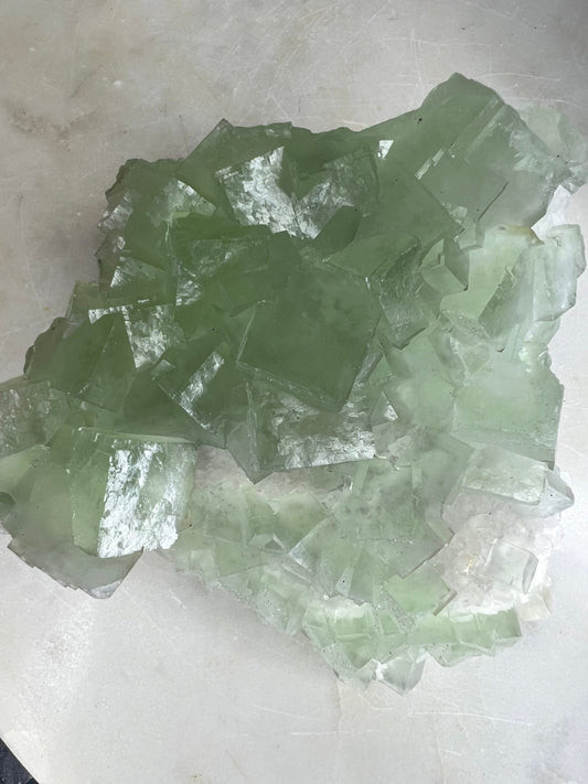 Green cube fluorite 1pound 8oz