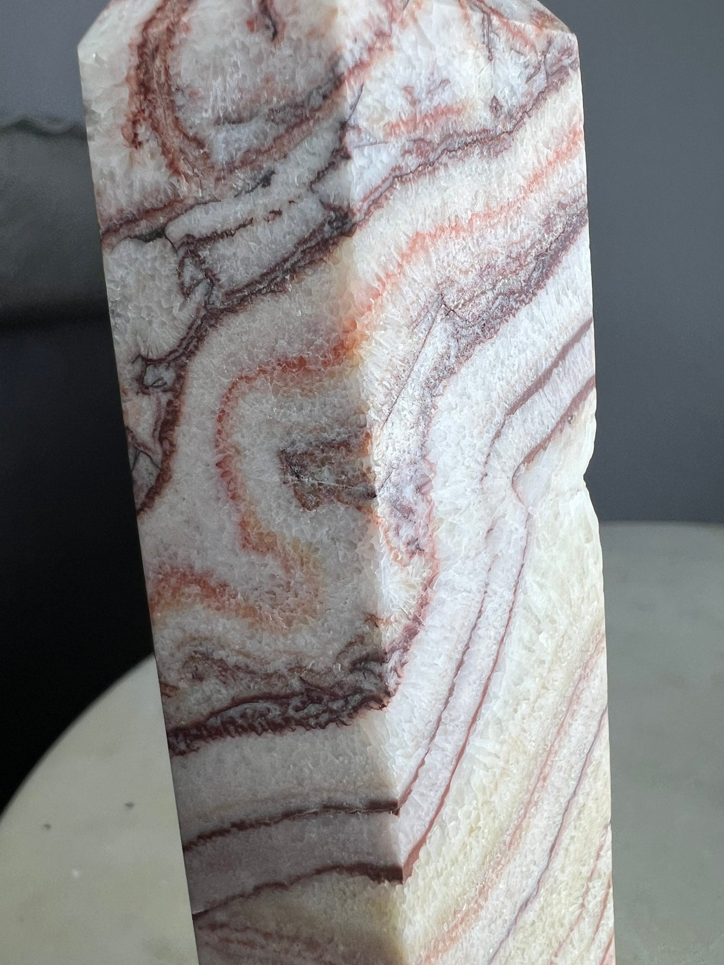 Honey amber calcite tower 1 pound 7oz