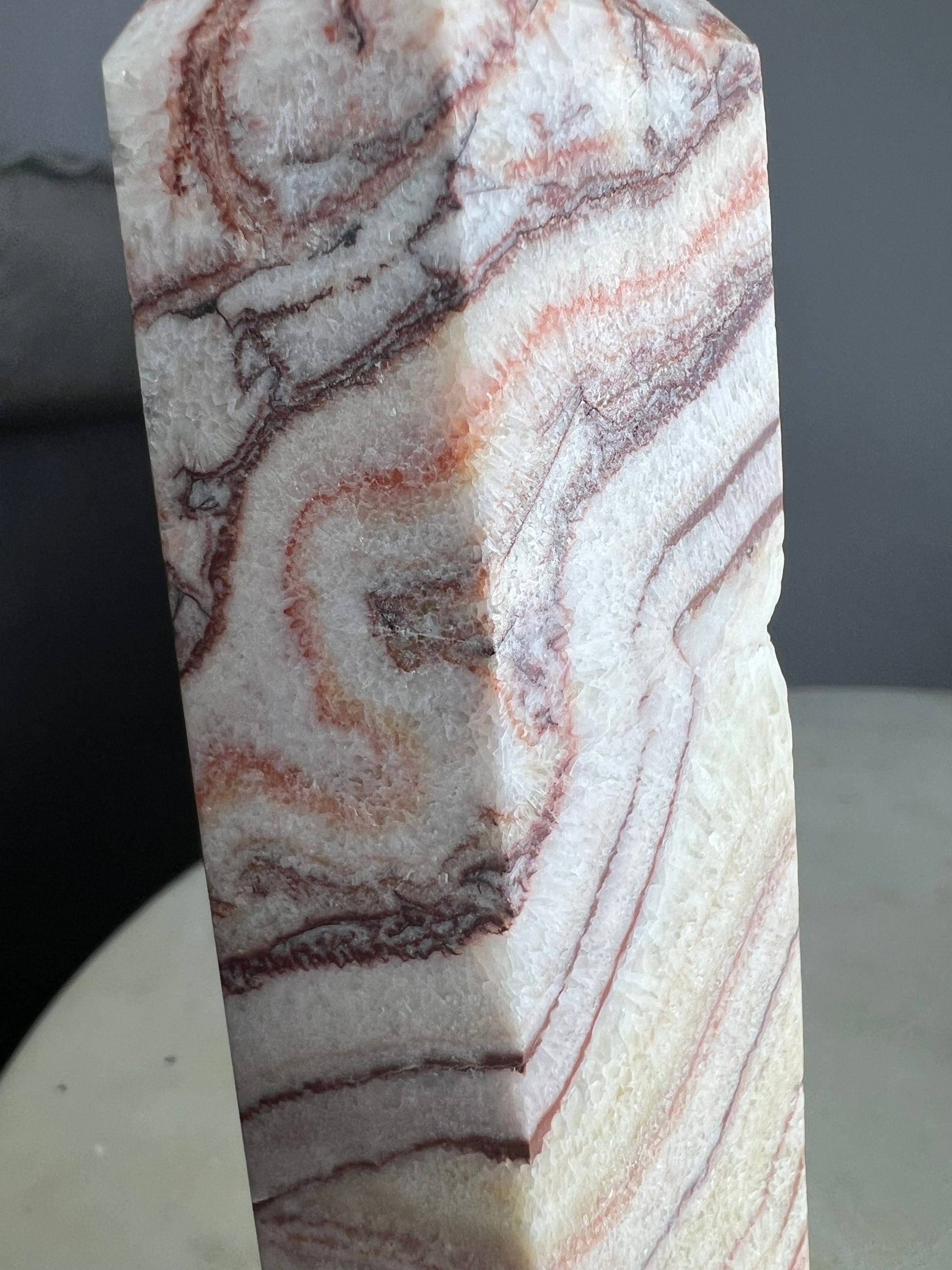 Honey amber calcite tower 1 pound 7oz