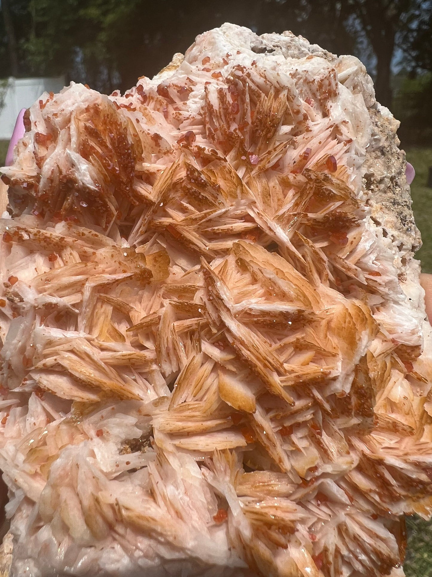 Vanadinite on Baryte 2pounds 6oz
