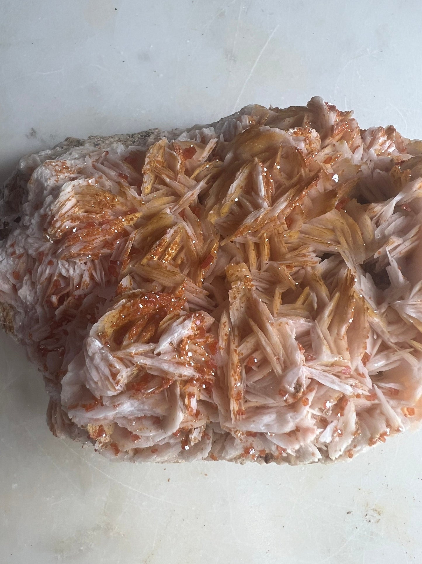 Vanadinite on Baryte 2pounds 6oz