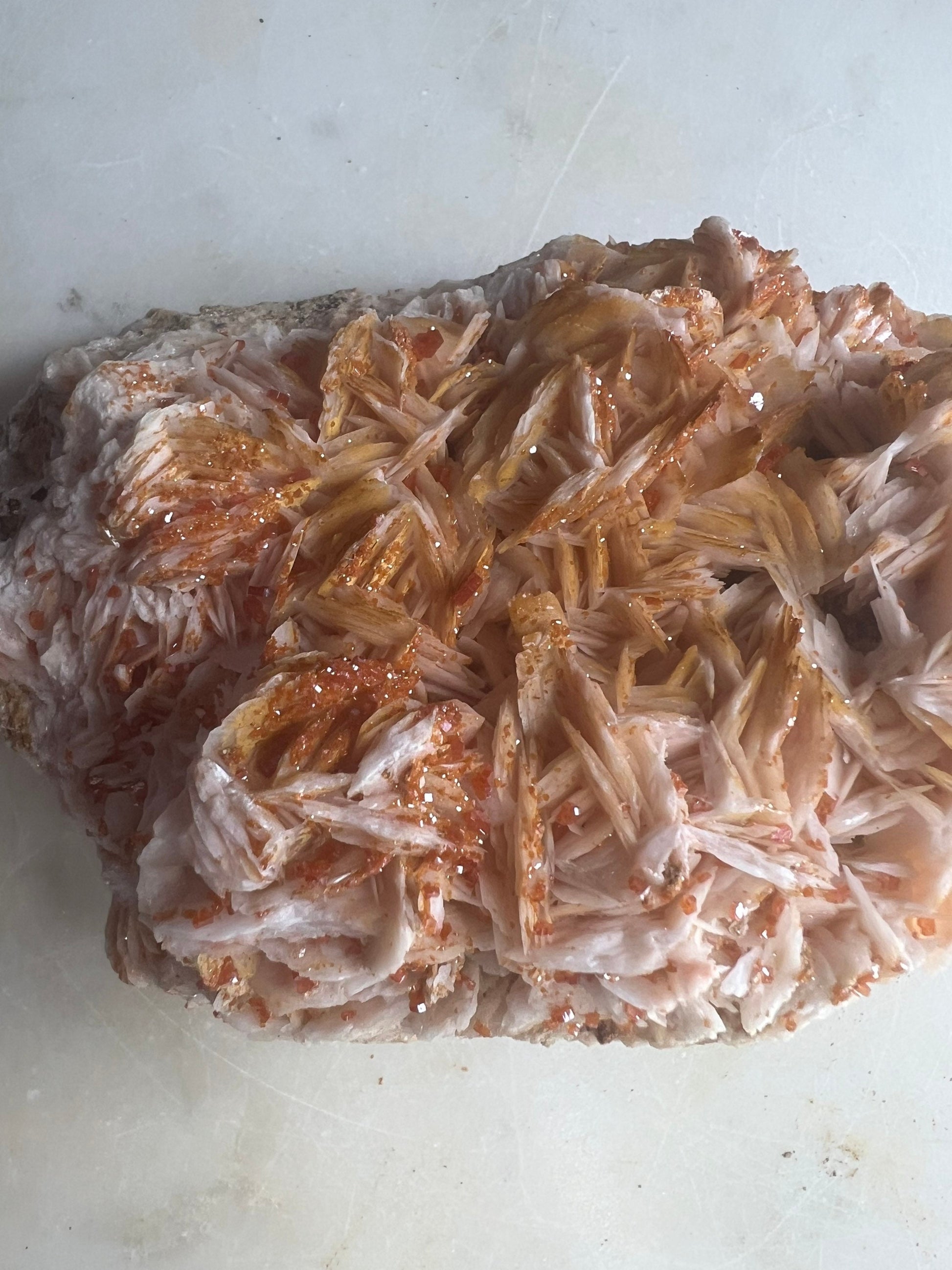 Vanadinite on Baryte 2pounds 6oz
