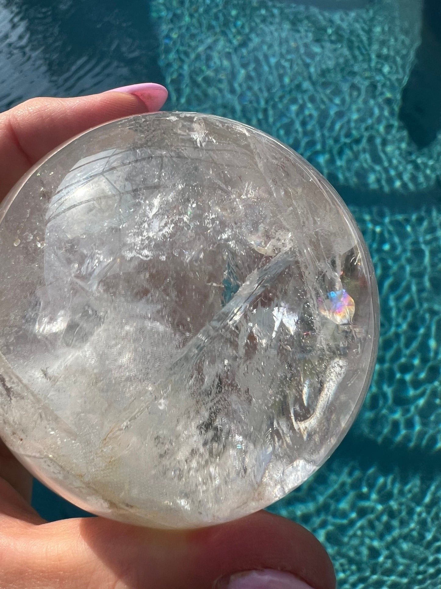 Clear Quartz 71mm sphere from brazil