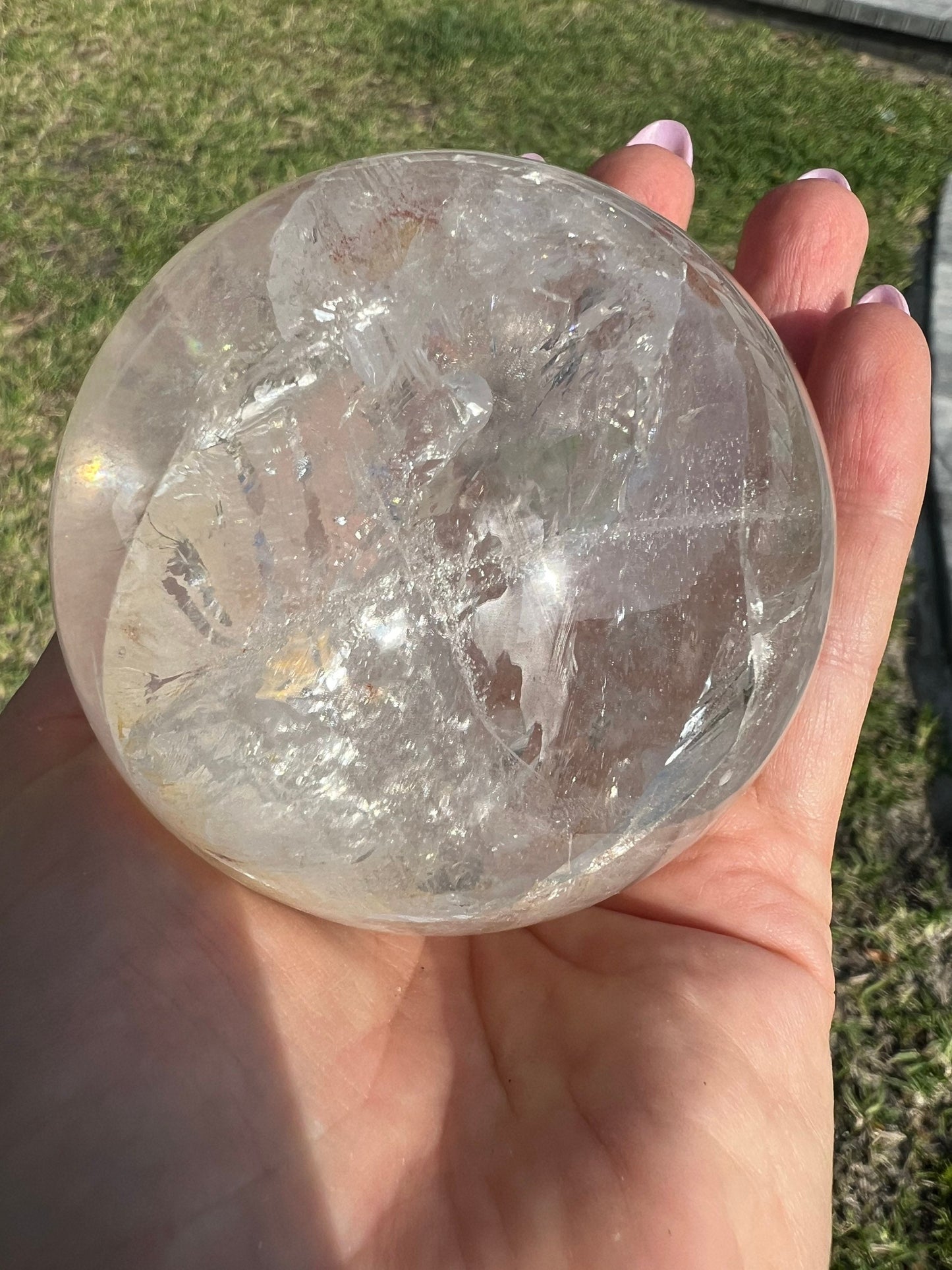 Clear Quartz 71mm sphere from brazil