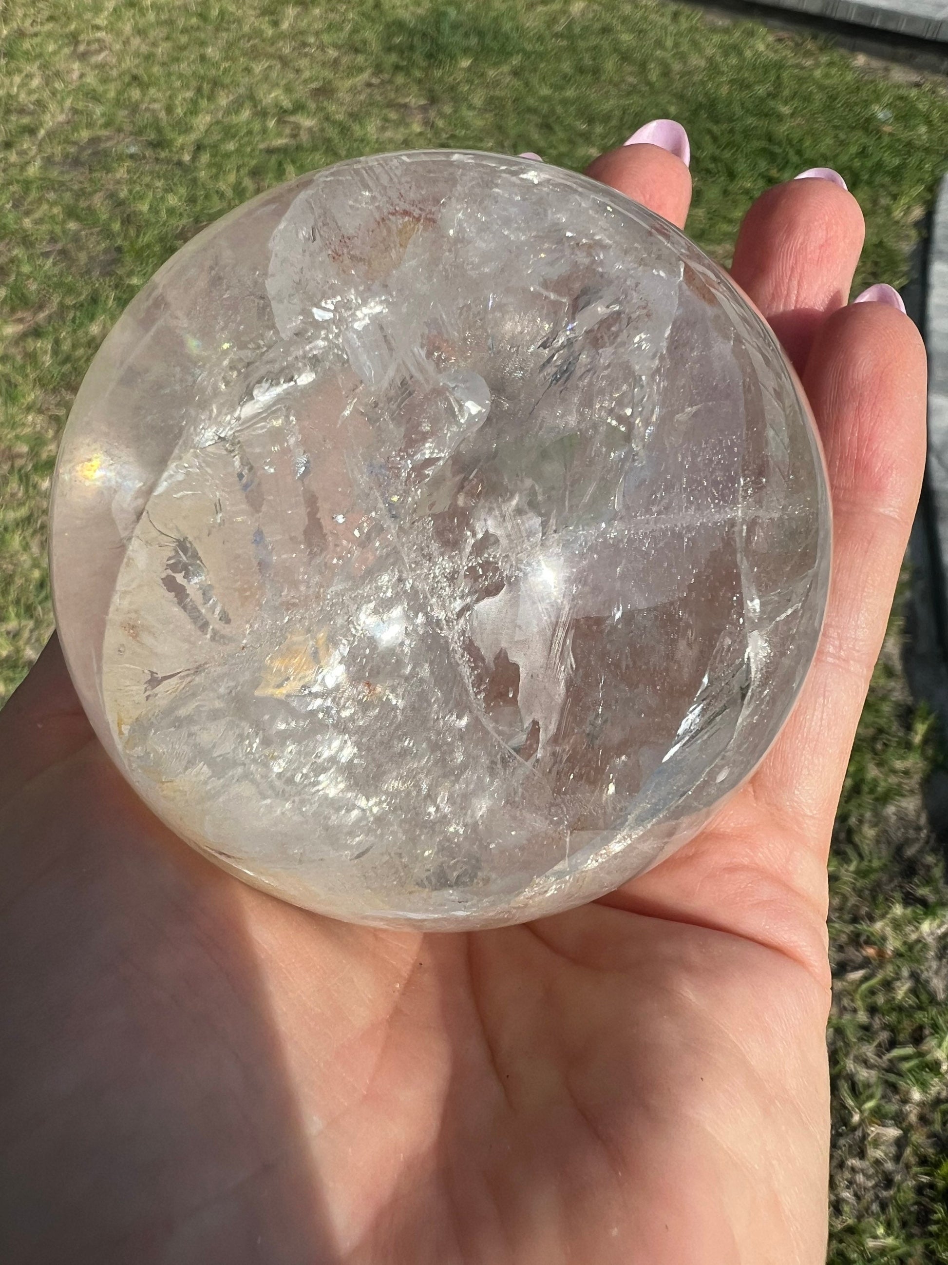 Clear Quartz 71mm sphere from brazil