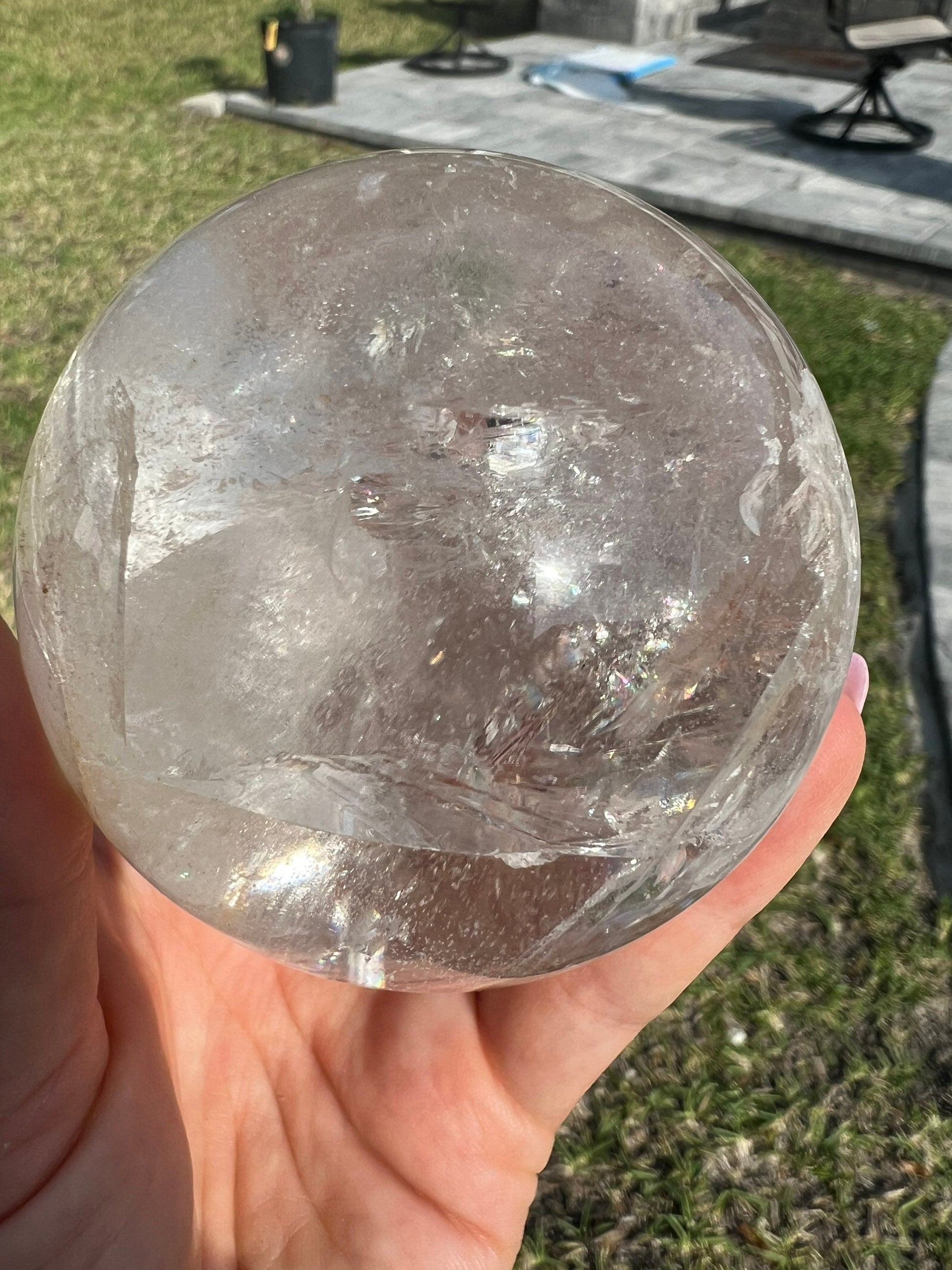 Clear Quartz 71mm sphere from brazil