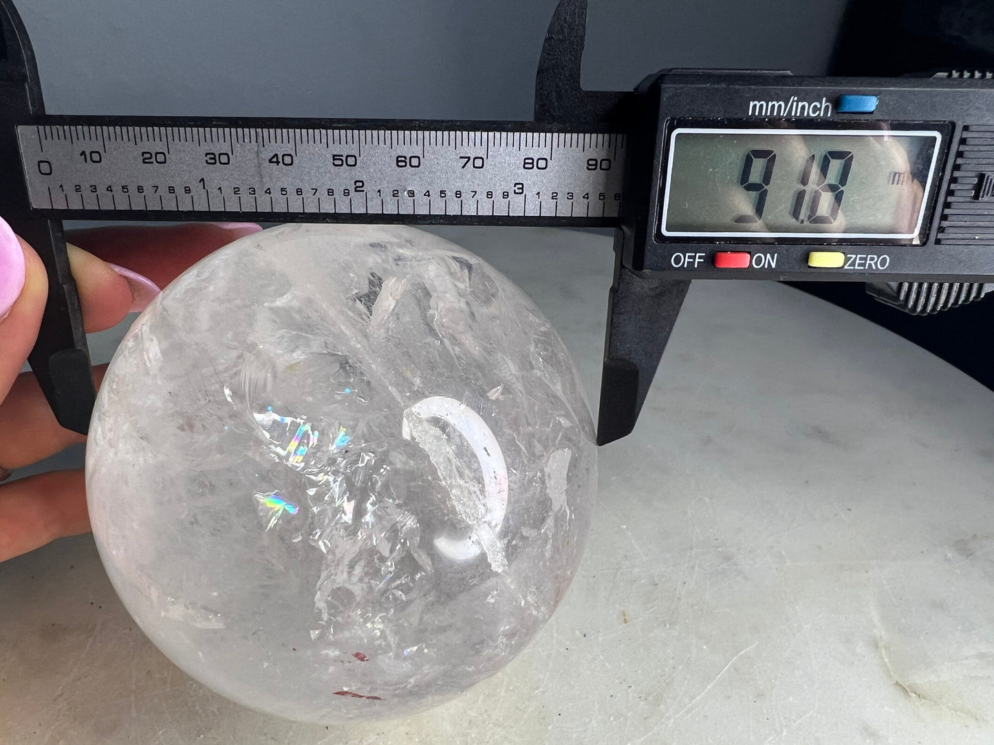 Clear Quartz 91mm sphere