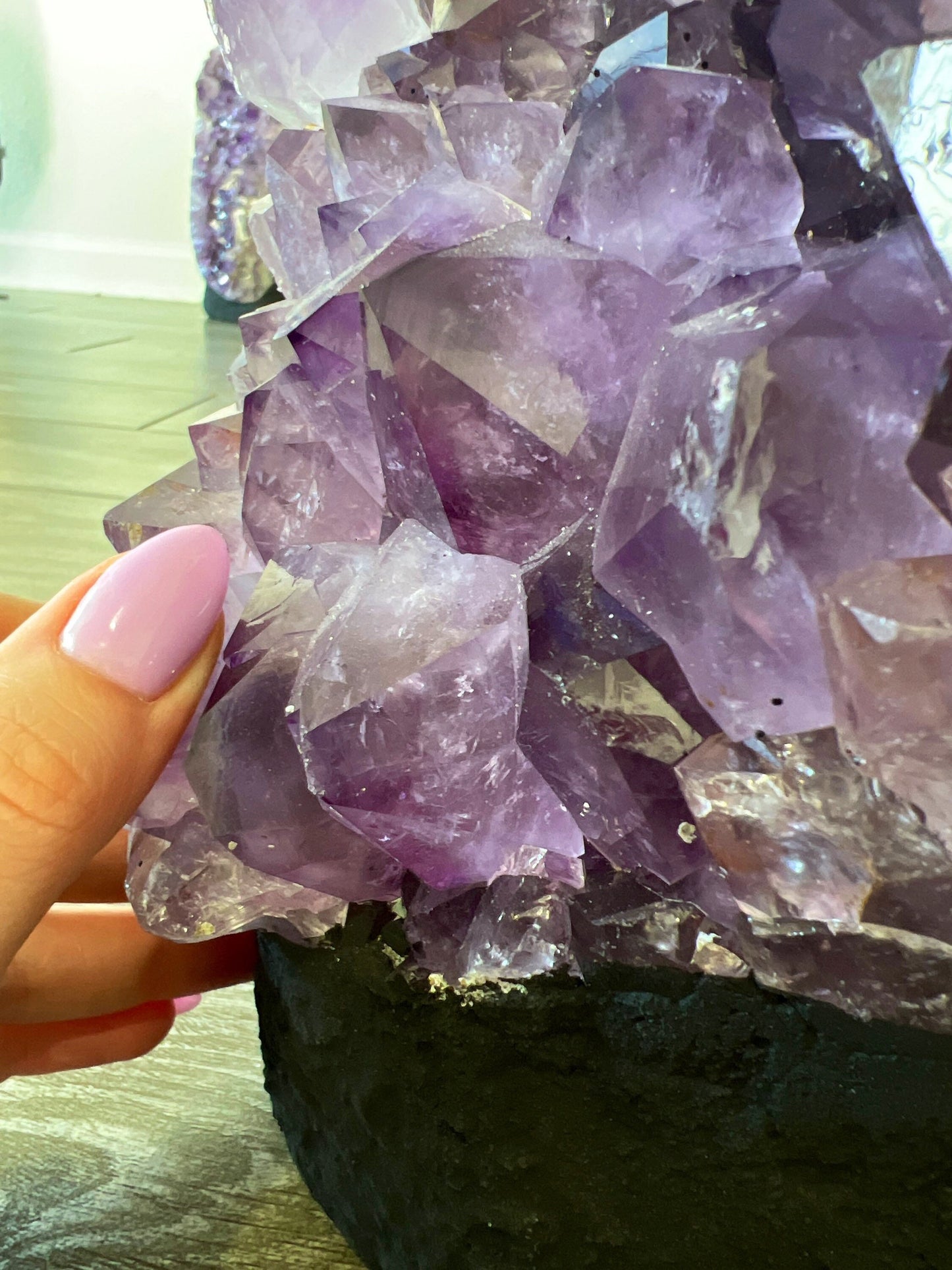 20lb 15oz Amethyst Crystal Cluster from Brazil over 13in tall