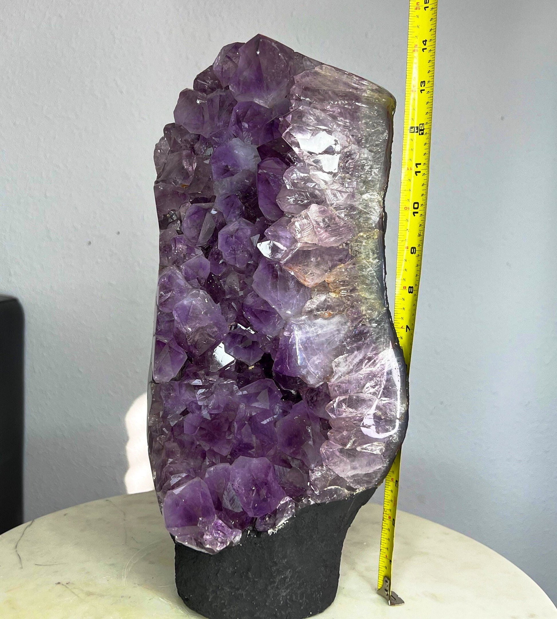 20lb 15oz Amethyst Crystal Cluster from Brazil over 13in tall