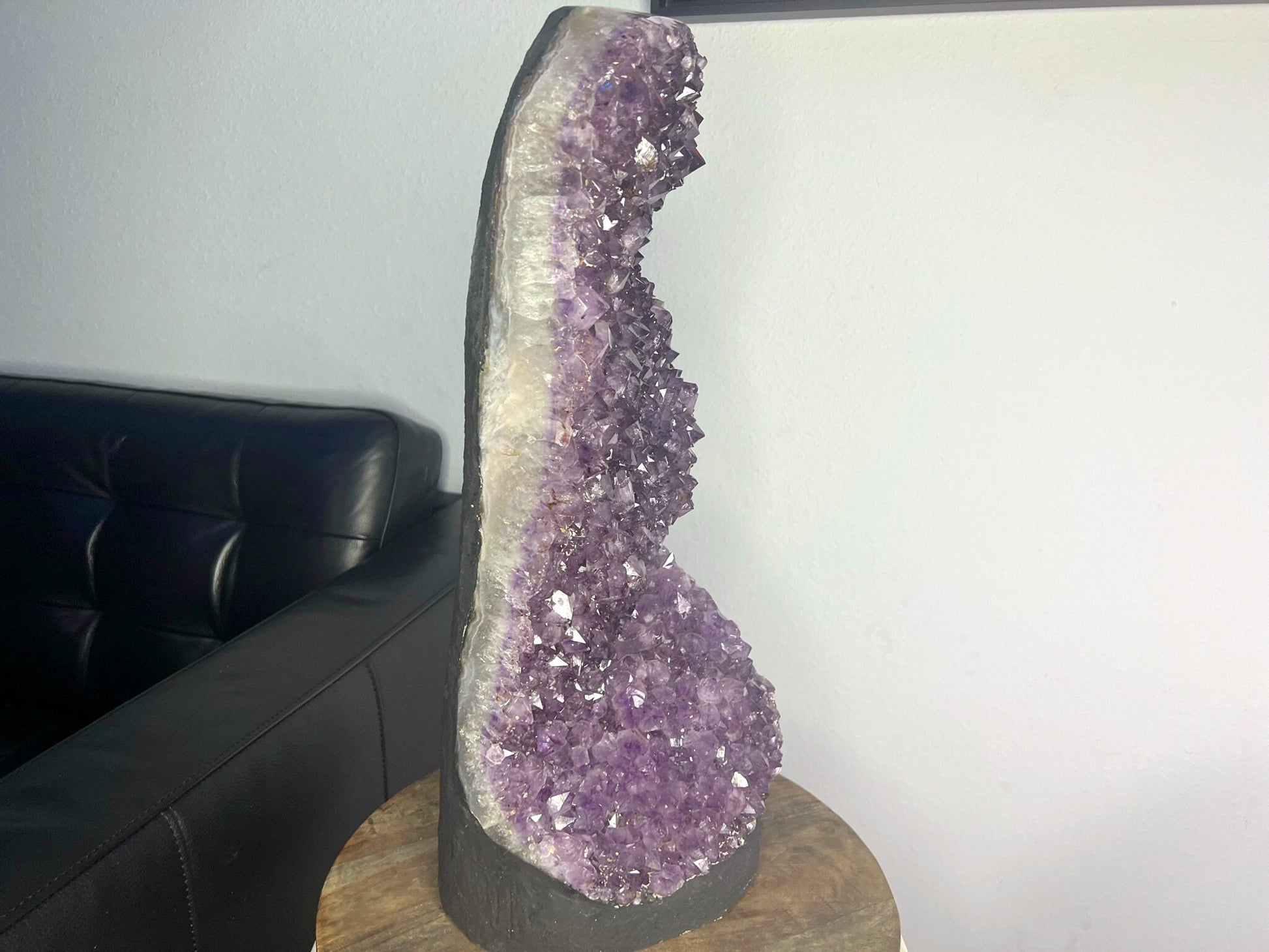 52lb Amazing Amethyst Freestanding Crystal Display 21 inches tall