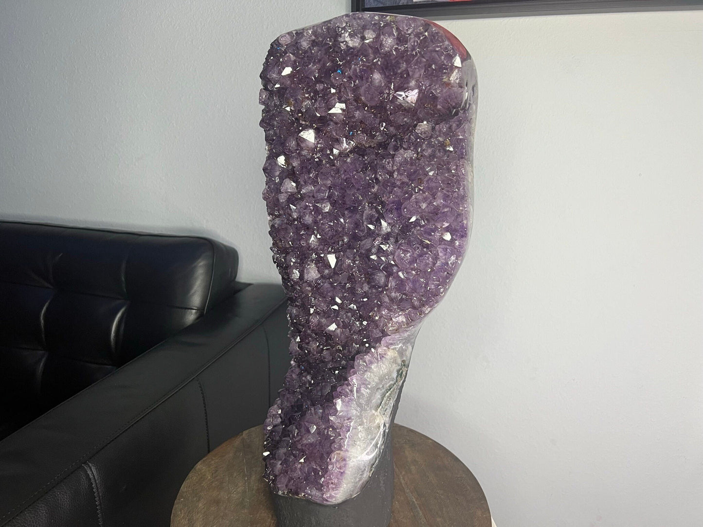 52lb Amazing Amethyst Freestanding Crystal Display 21 inches tall