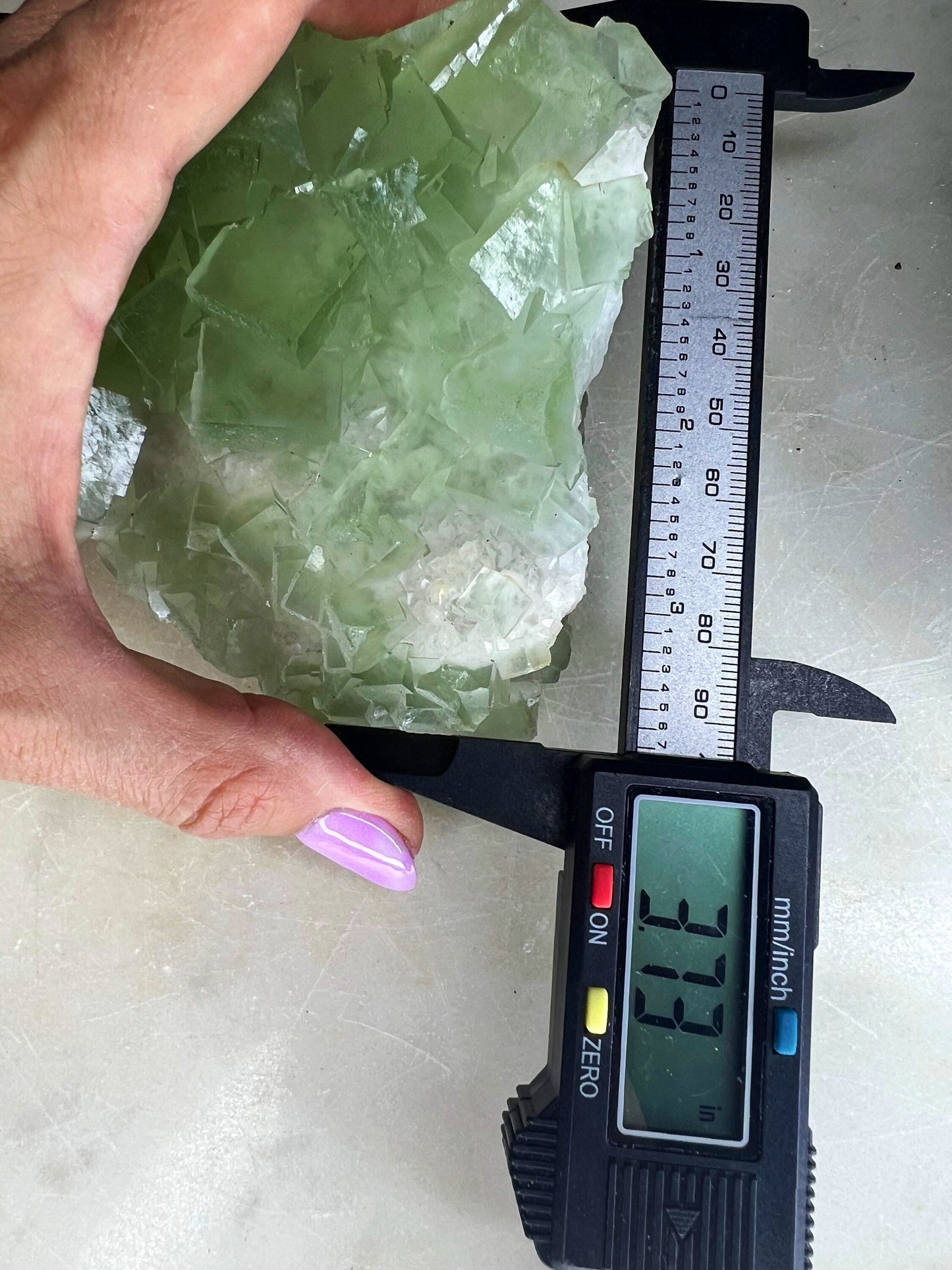 Green cube fluorite 1pound 8oz