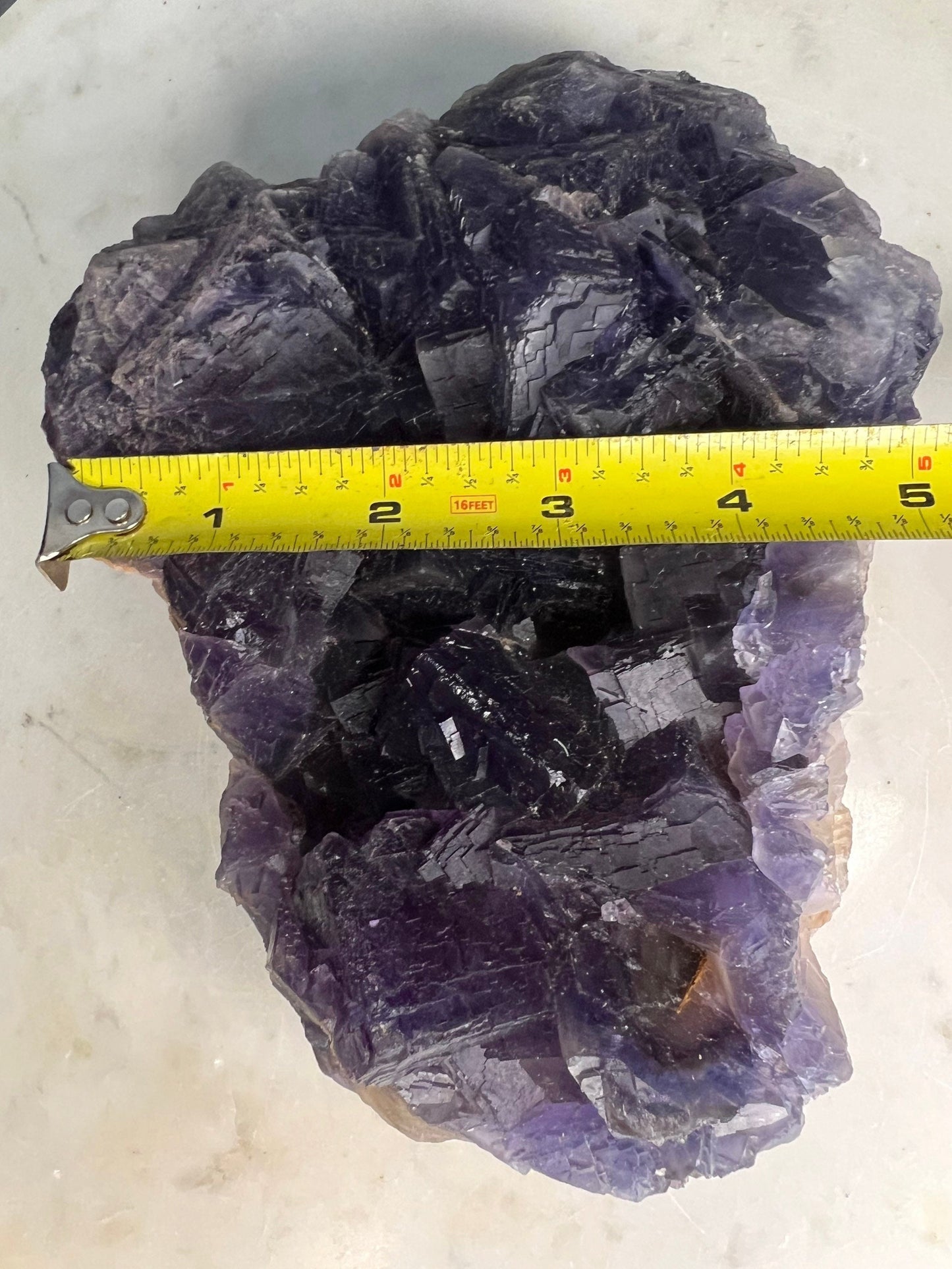 Cube purple fluorite 7 pounds 7oz