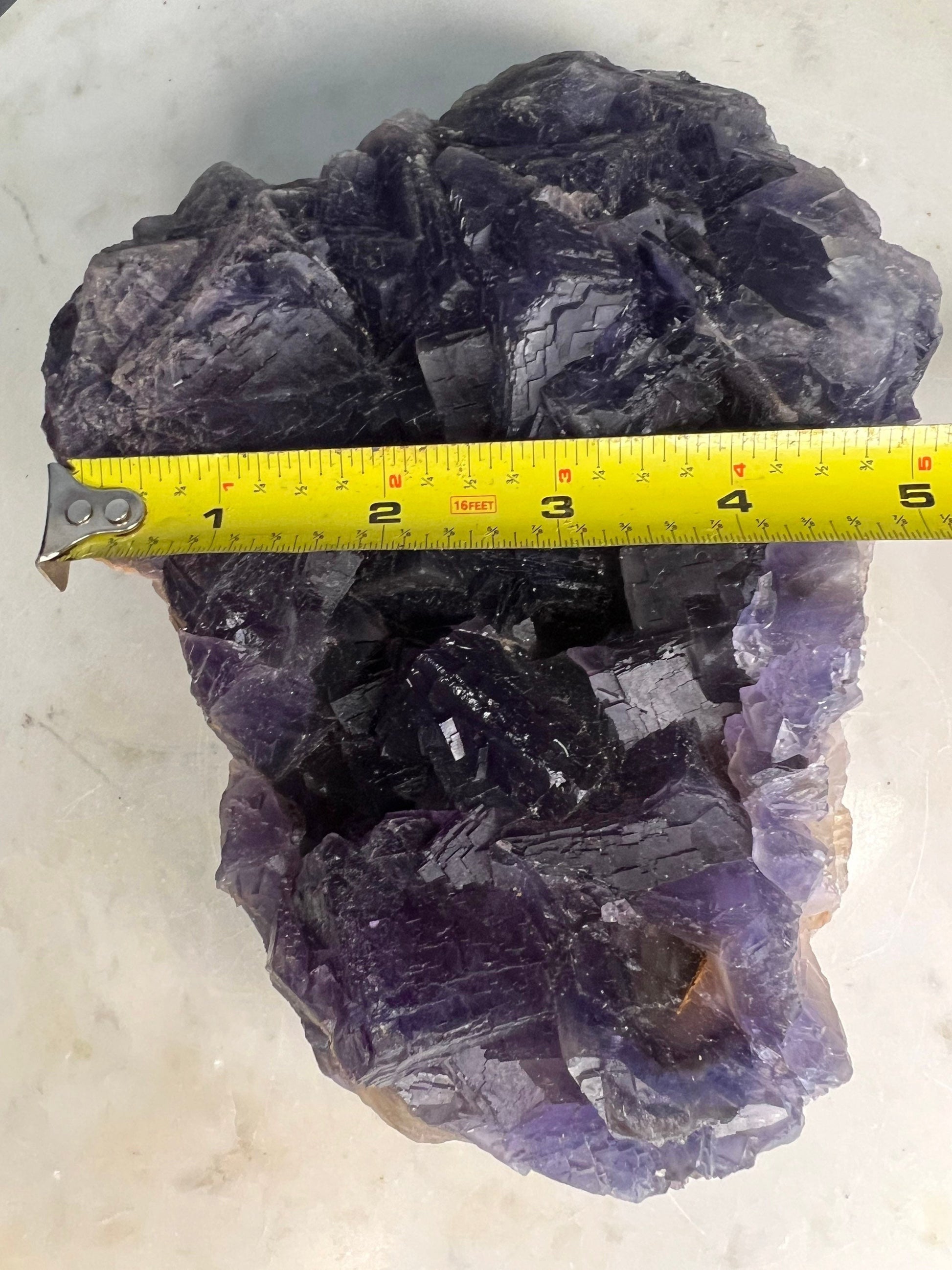 Cube purple fluorite 7 pounds 7oz