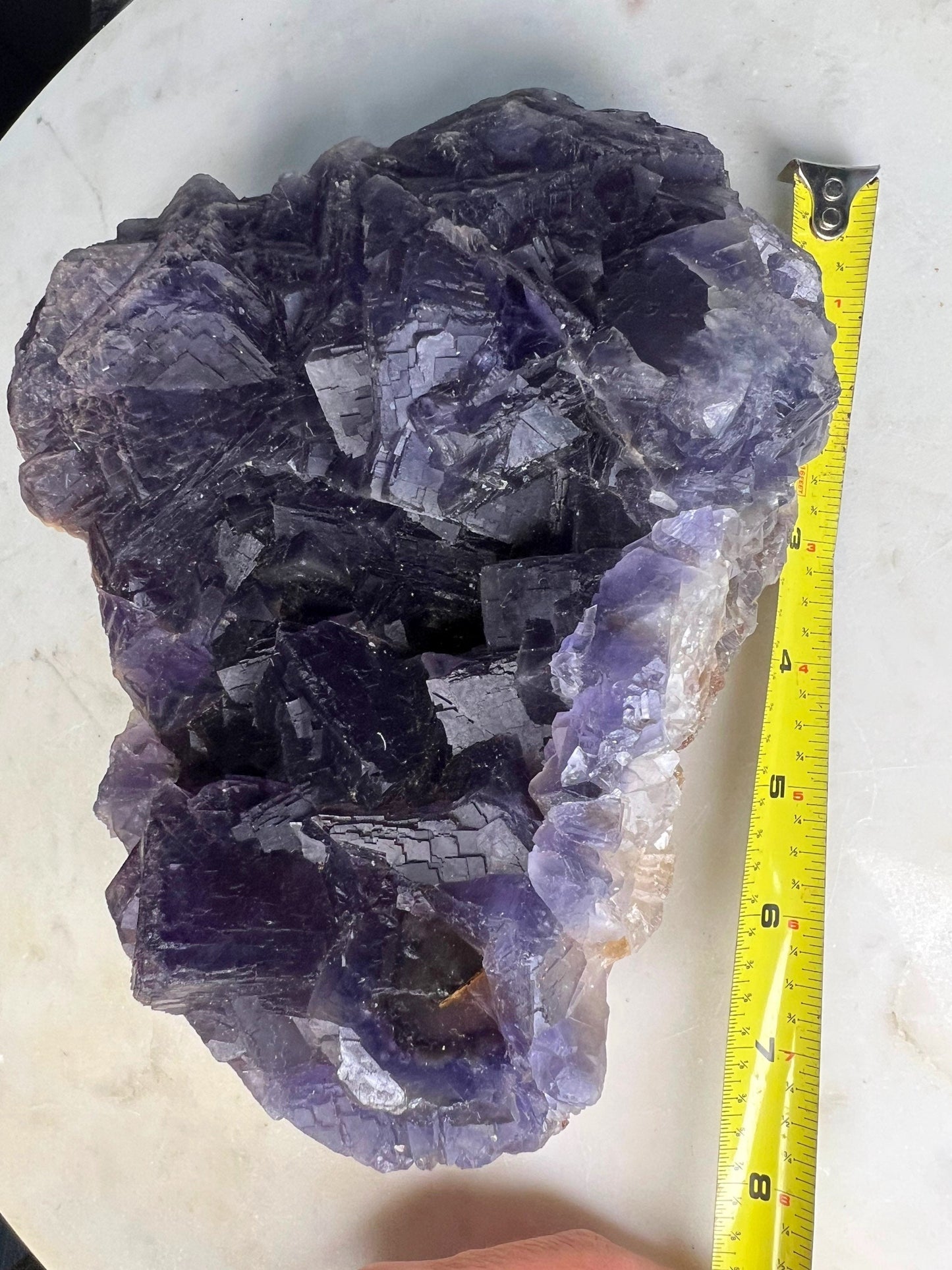 Cube purple fluorite 7 pounds 7oz