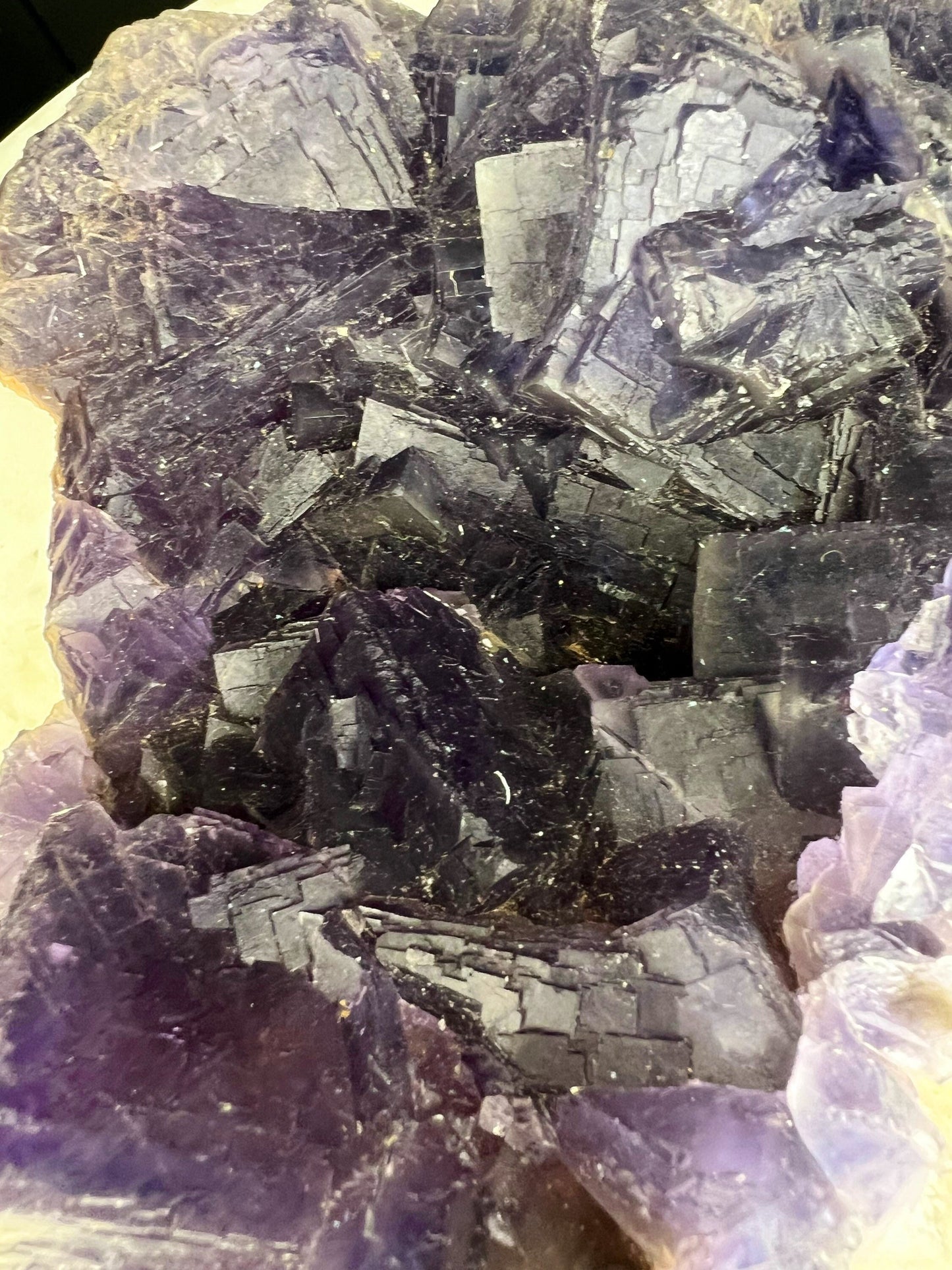 Cube purple fluorite 7 pounds 7oz