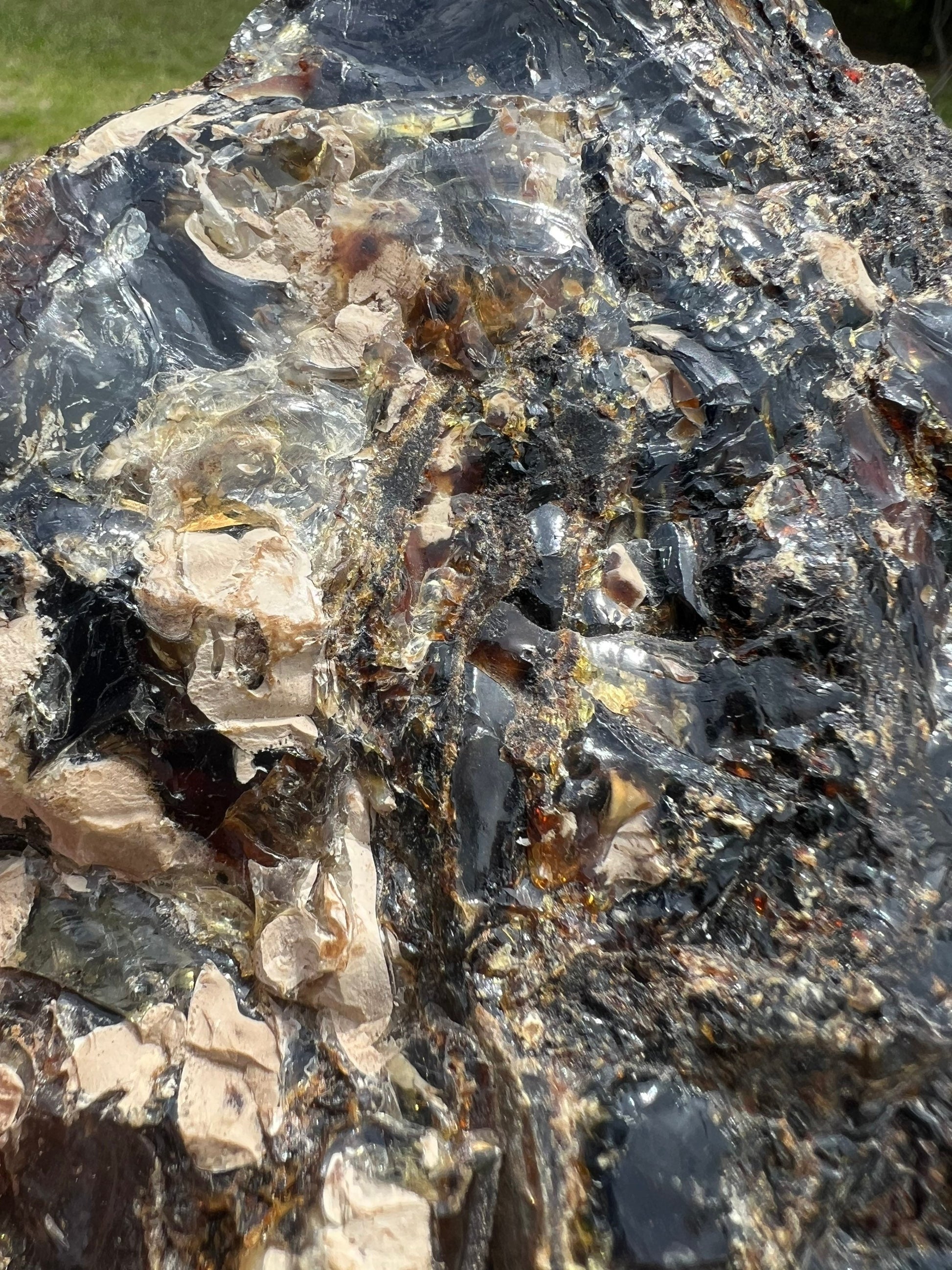 Sumatran blue amber 1 pound 12 oz