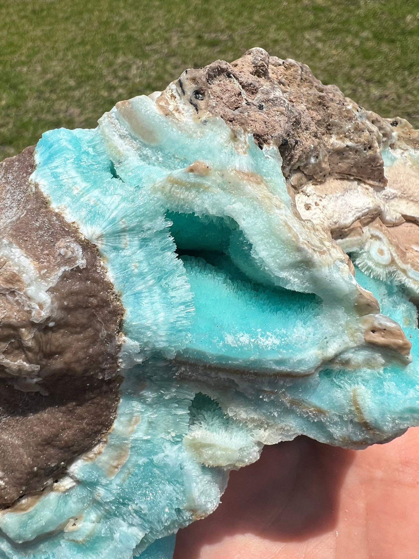 Natural raw Aragonite from Afghanistan 3 pounds and 7 inch long.